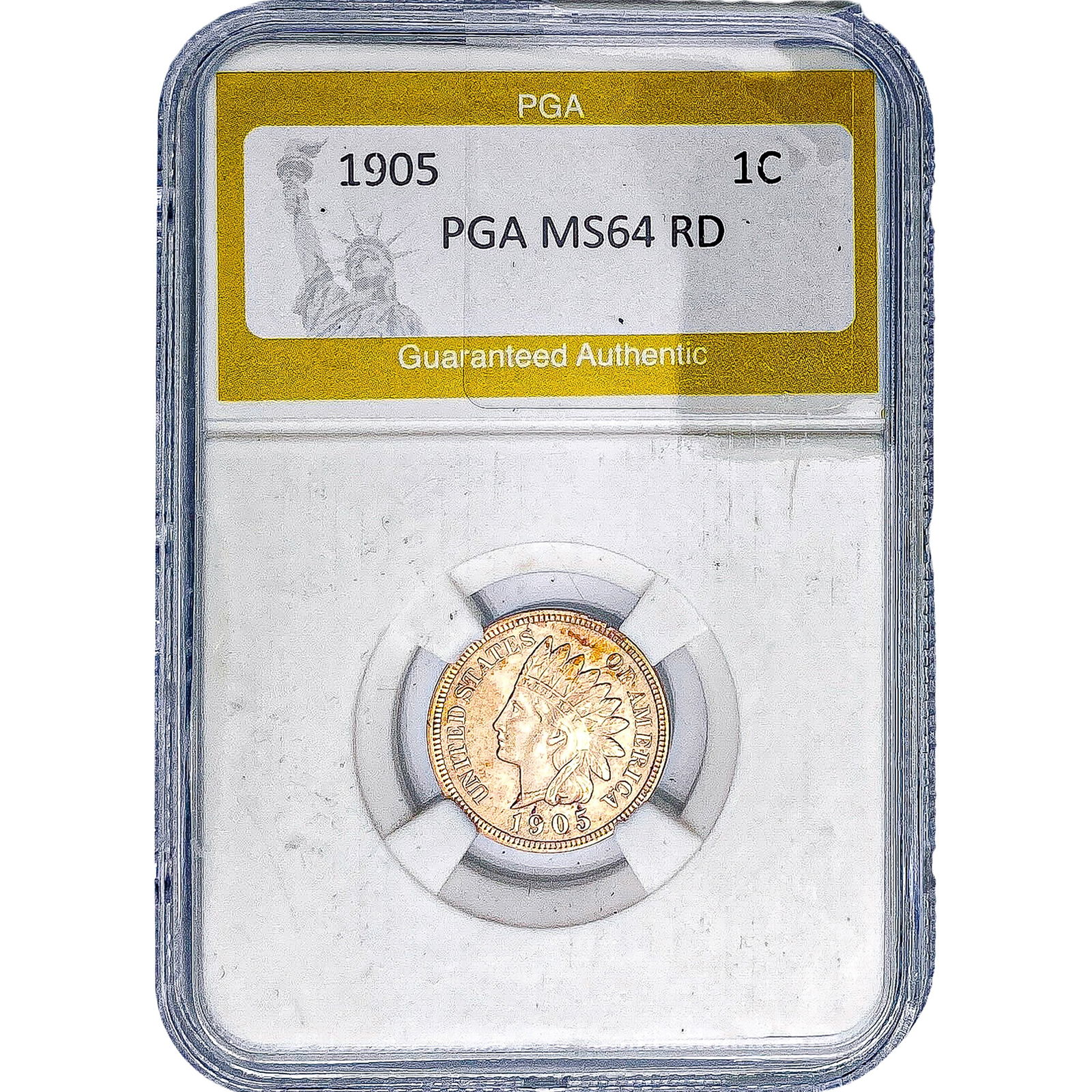 1905 Indian Head Cent PGA MS64 RD (1 of 2)
