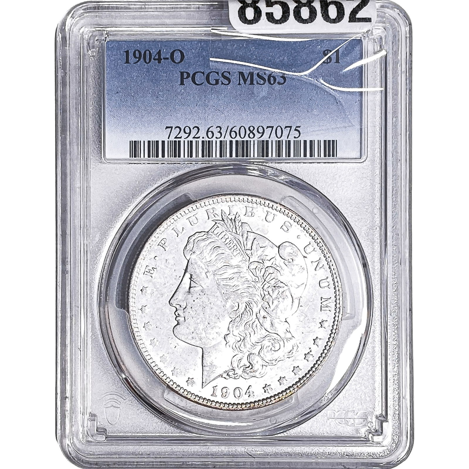 1904-O Morgan Silver Dollar PCGS MS63: 1904-O Morgan Silver Dollar PCGS MS63