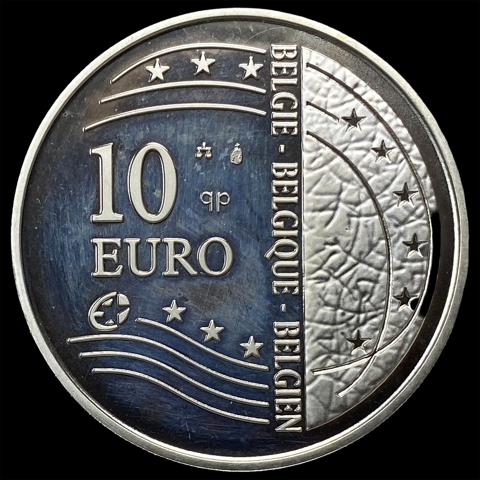 2004 Belgium Proof Silver 10 Francs GEM PROOF: 2004 Belgium Proof Silver 10 Francs GEM PROOF