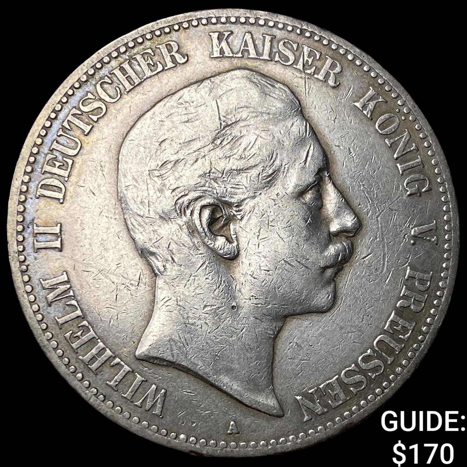 1903 Germany Silver 5 Marks NEARLY UNCIRCULATED (1 of 2)
