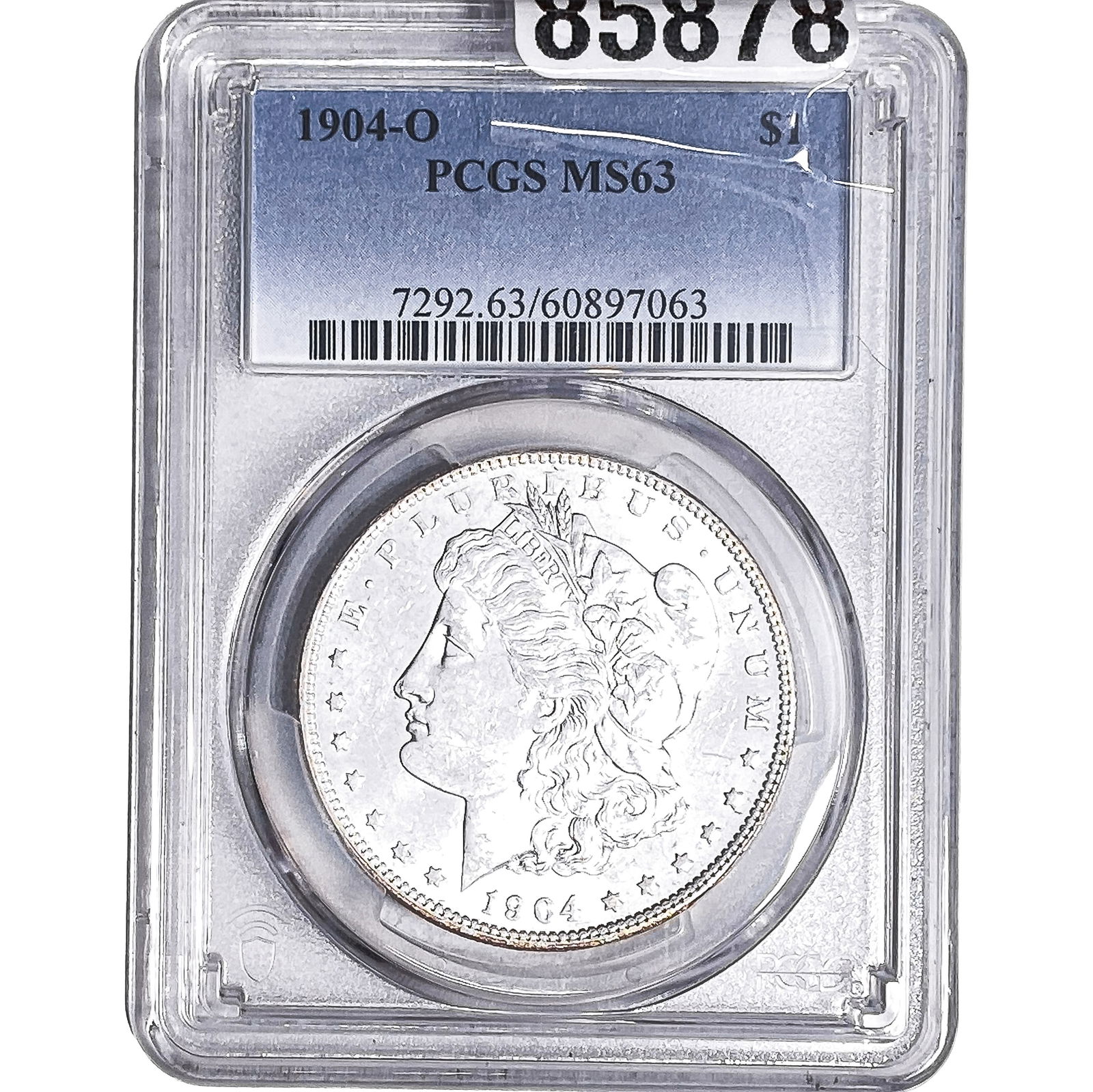 1904-O Morgan Silver Dollar PCGS MS63: 1904-O Morgan Silver Dollar PCGS MS63