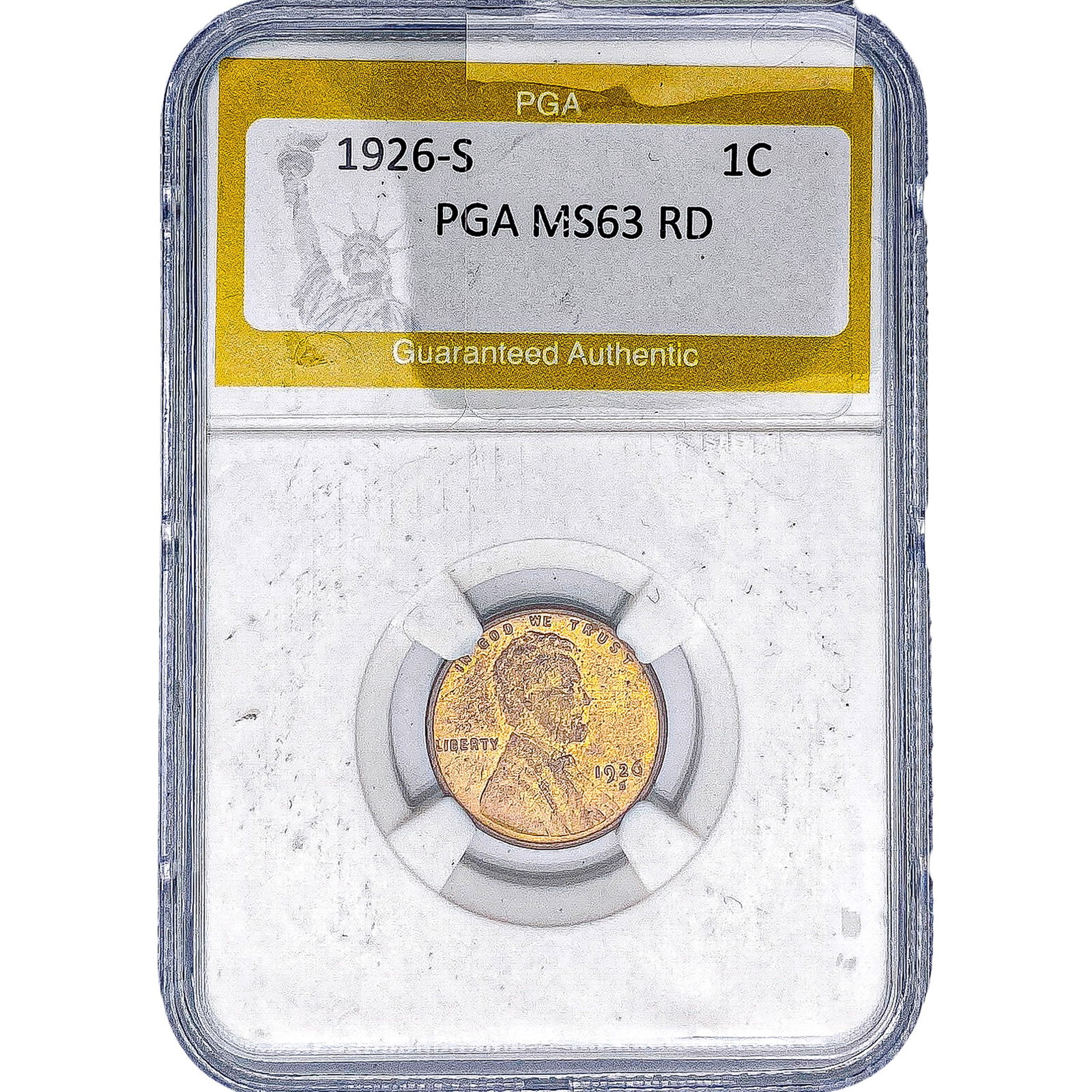 1926-S Wheat Cent PGA MS63 RD (1 of 2)