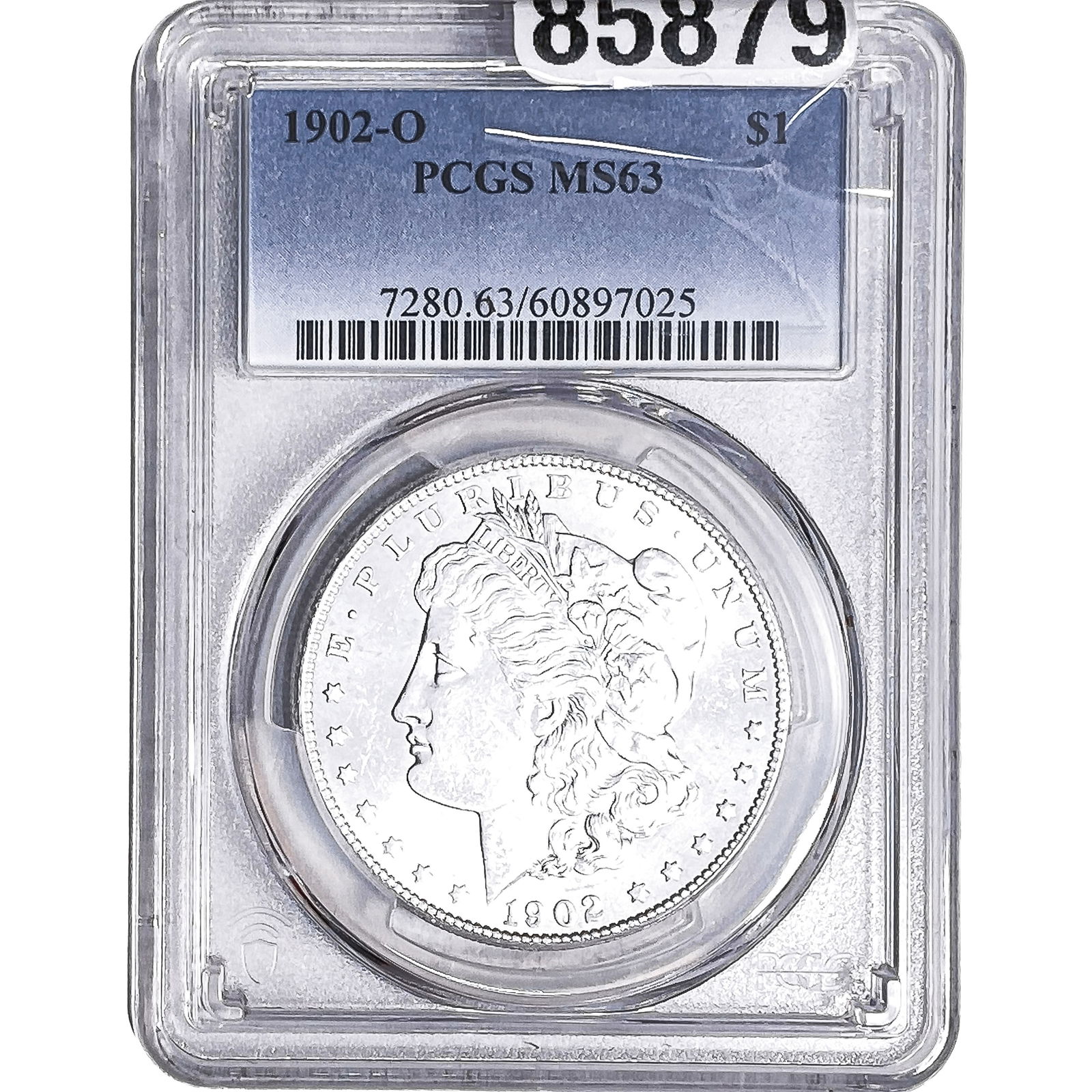 1902-O Morgan Silver Dollar PCGS MS63: 1902-O Morgan Silver Dollar PCGS MS63
