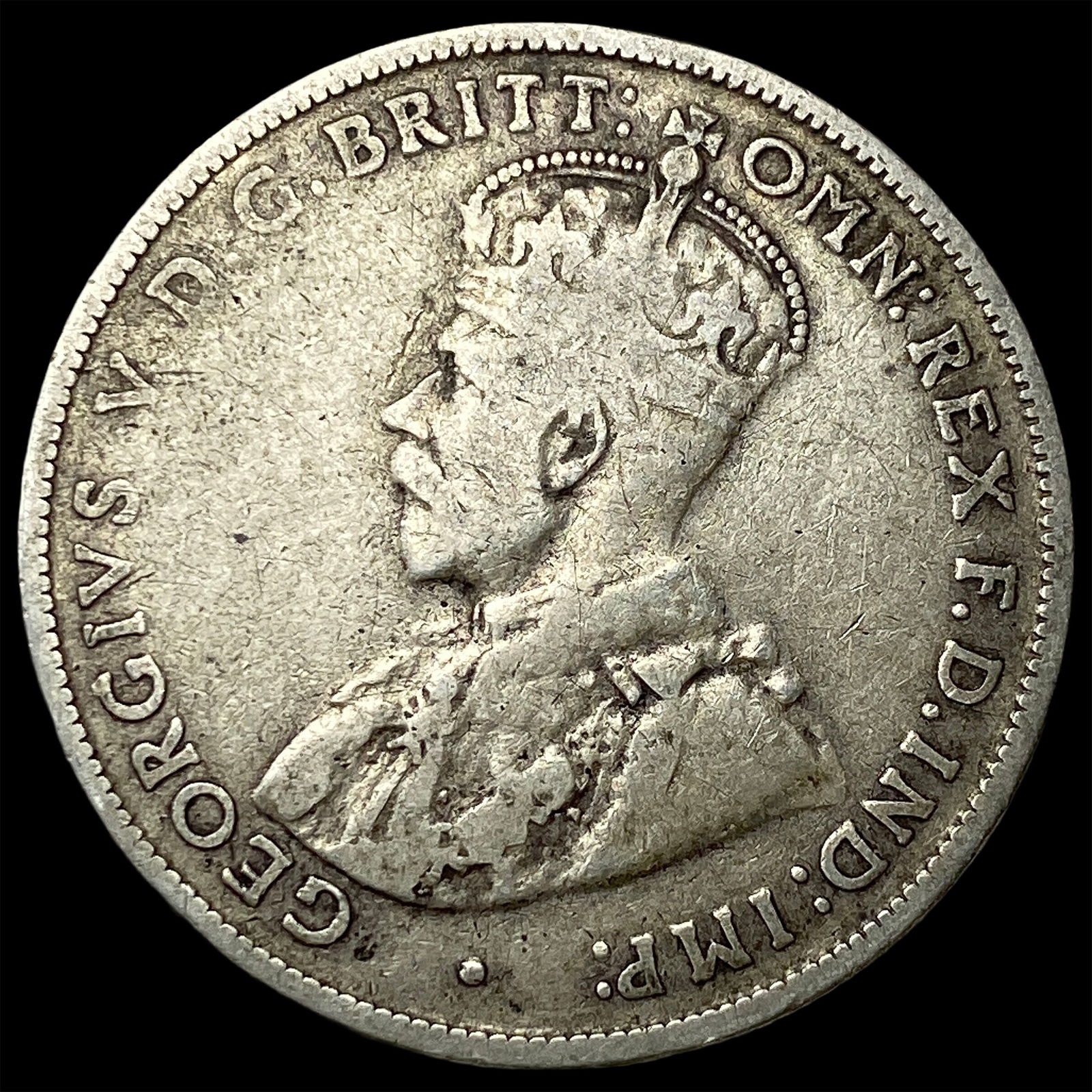 1931 Australia Silver 1 Florin NEARLY UNCIRCULATED: 1931 Australia Silver 1 Florin NEARLY UNCIRCULATED