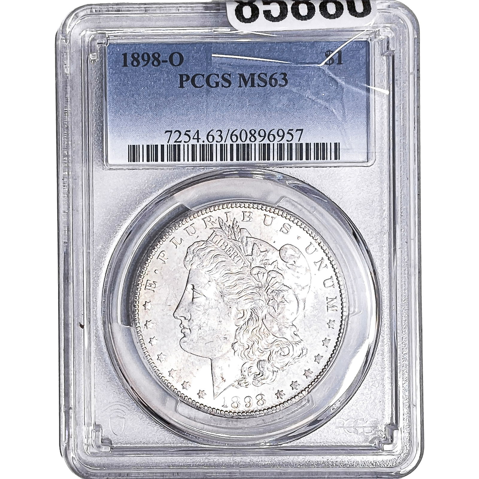1898-O Morgan Silver Dollar PCGS MS63: 1898-O Morgan Silver Dollar PCGS MS63