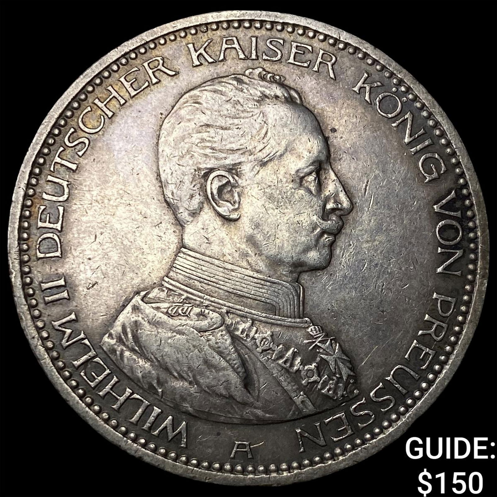 1913 Germany Silver 5 Marks CLOSELY UNCIRCULATED (1 of 2)