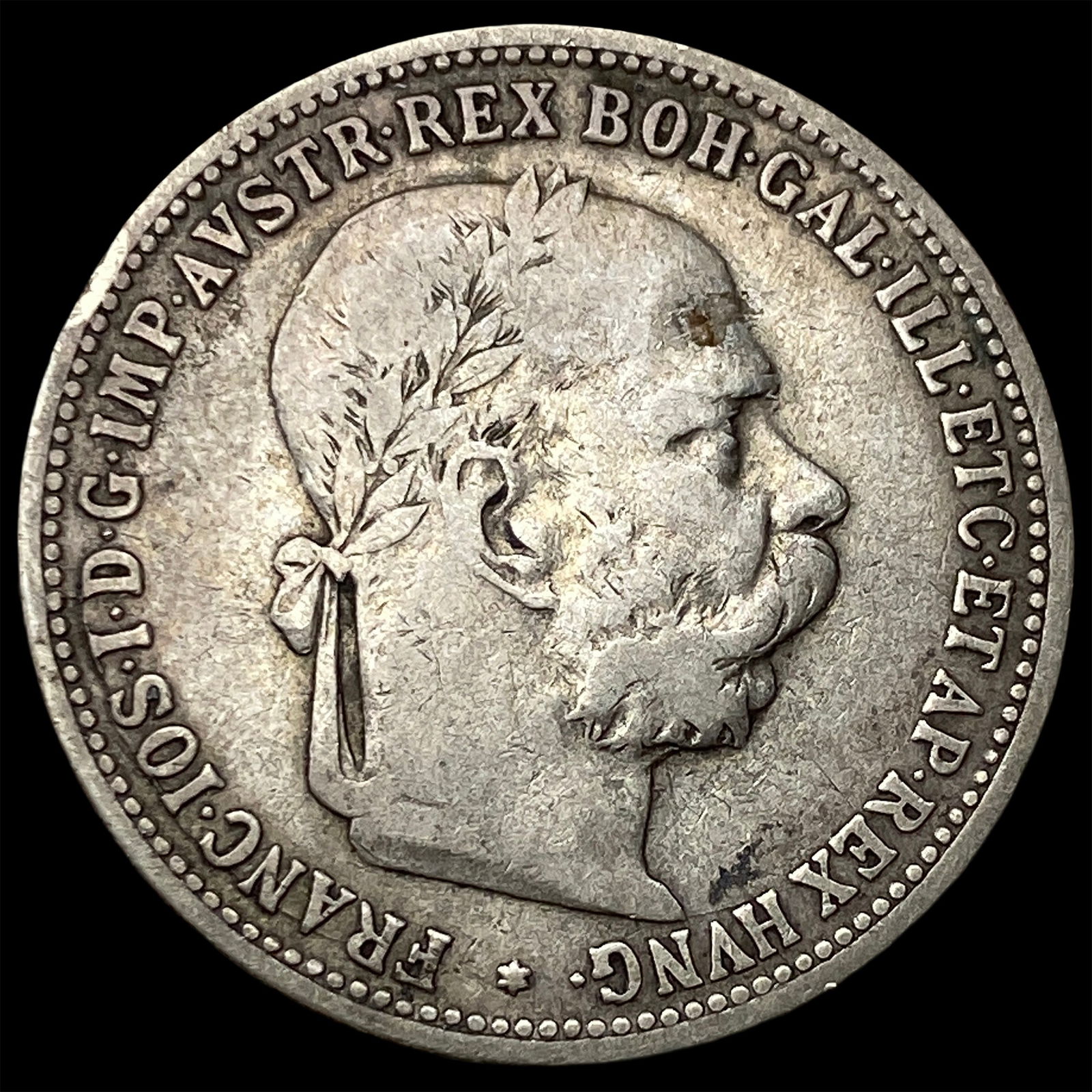 1893 Austria Silver 1 Corona NEARLY UNCIRCULATED: 1893 Austria Silver 1 Corona NEARLY UNCIRCULATED