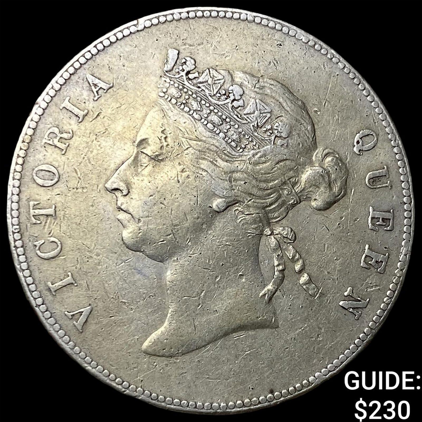 1891 Hong Kong Silver 50 Cents CLOSELY UNCIRCULATED: 1891 Hong Kong Silver 50 Cents CLOSELY UNCIRCULATED