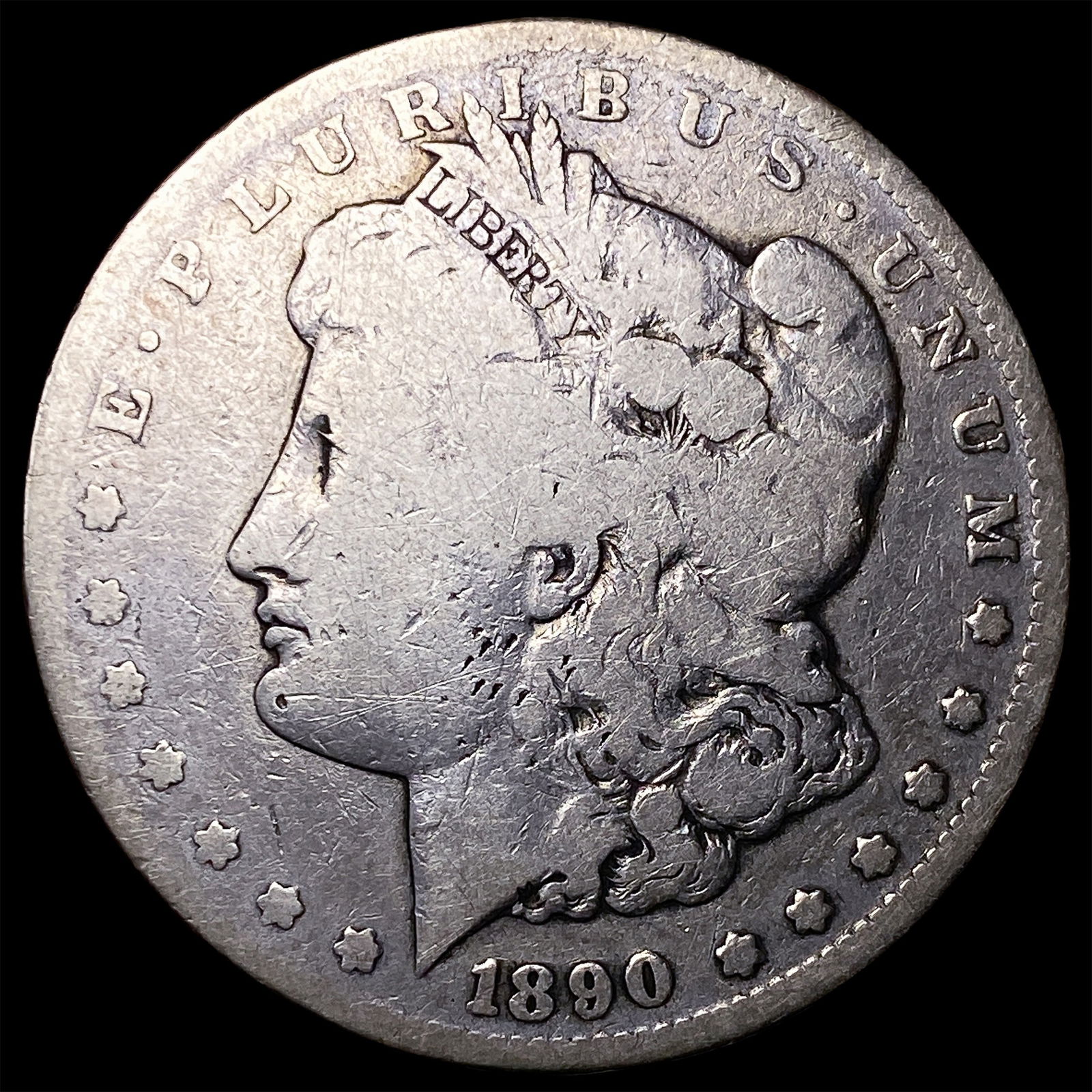 1890-CC Silver Morgan Dollar LIGHTLY CIRCULATED (1 of 2)