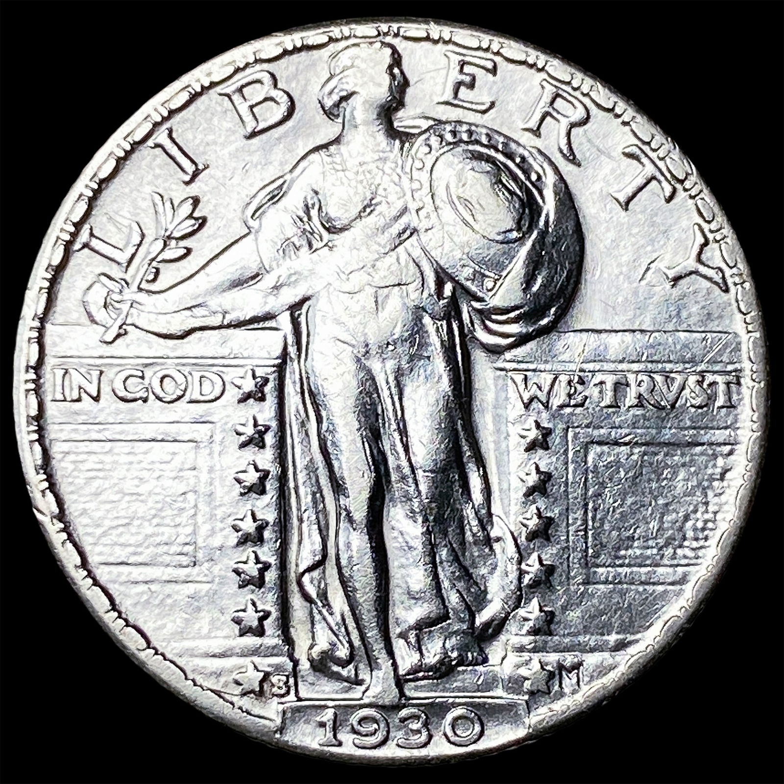1930-S Silver Standing Liberty Quarter UNCIRCULATED: 1930-S Silver Standing Liberty Quarter UNCIRCULATED