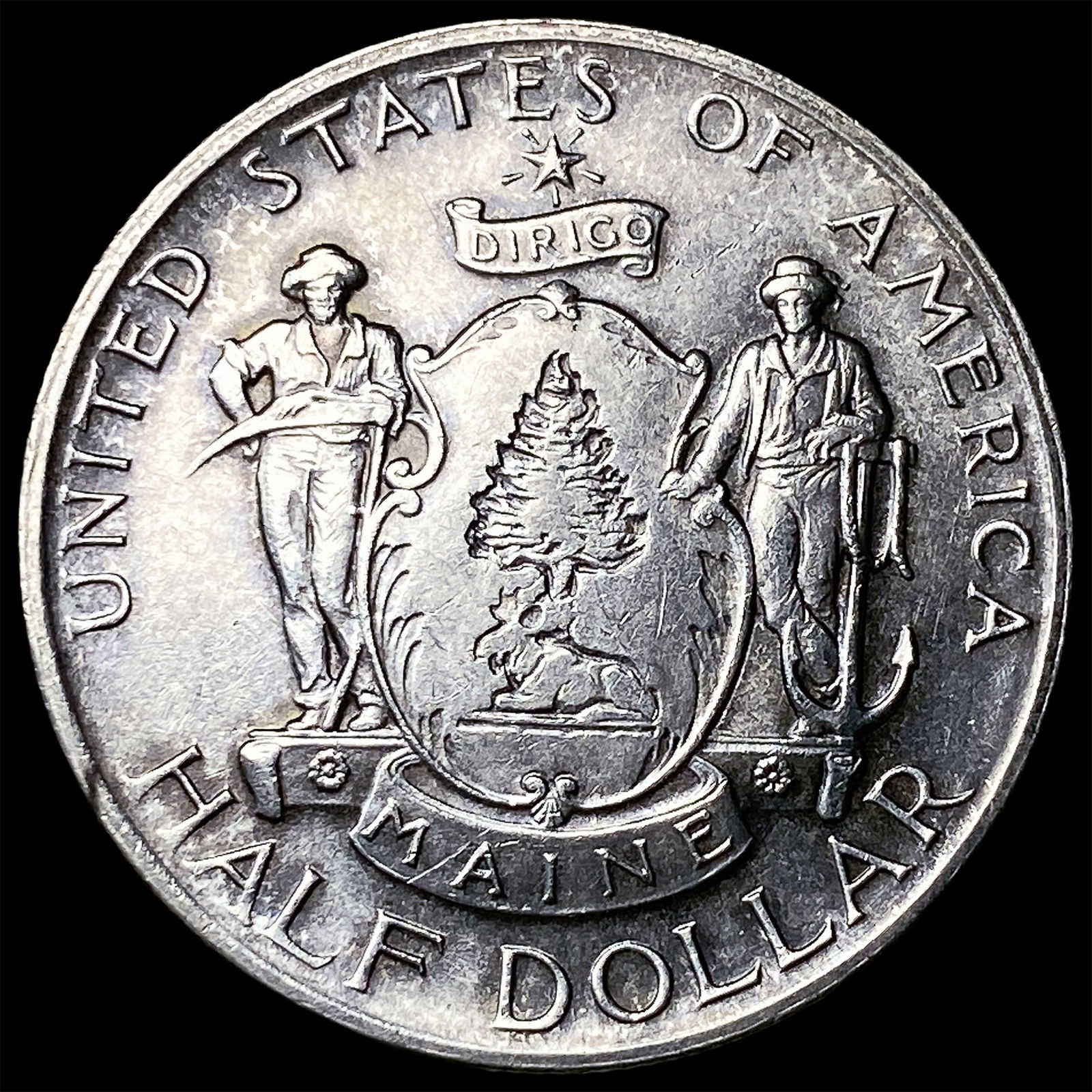 1920 Silver Half Dollar Maine Centennial UNCIRCULATED: 1920 Silver Half Dollar Maine Centennial UNCIRCULATED