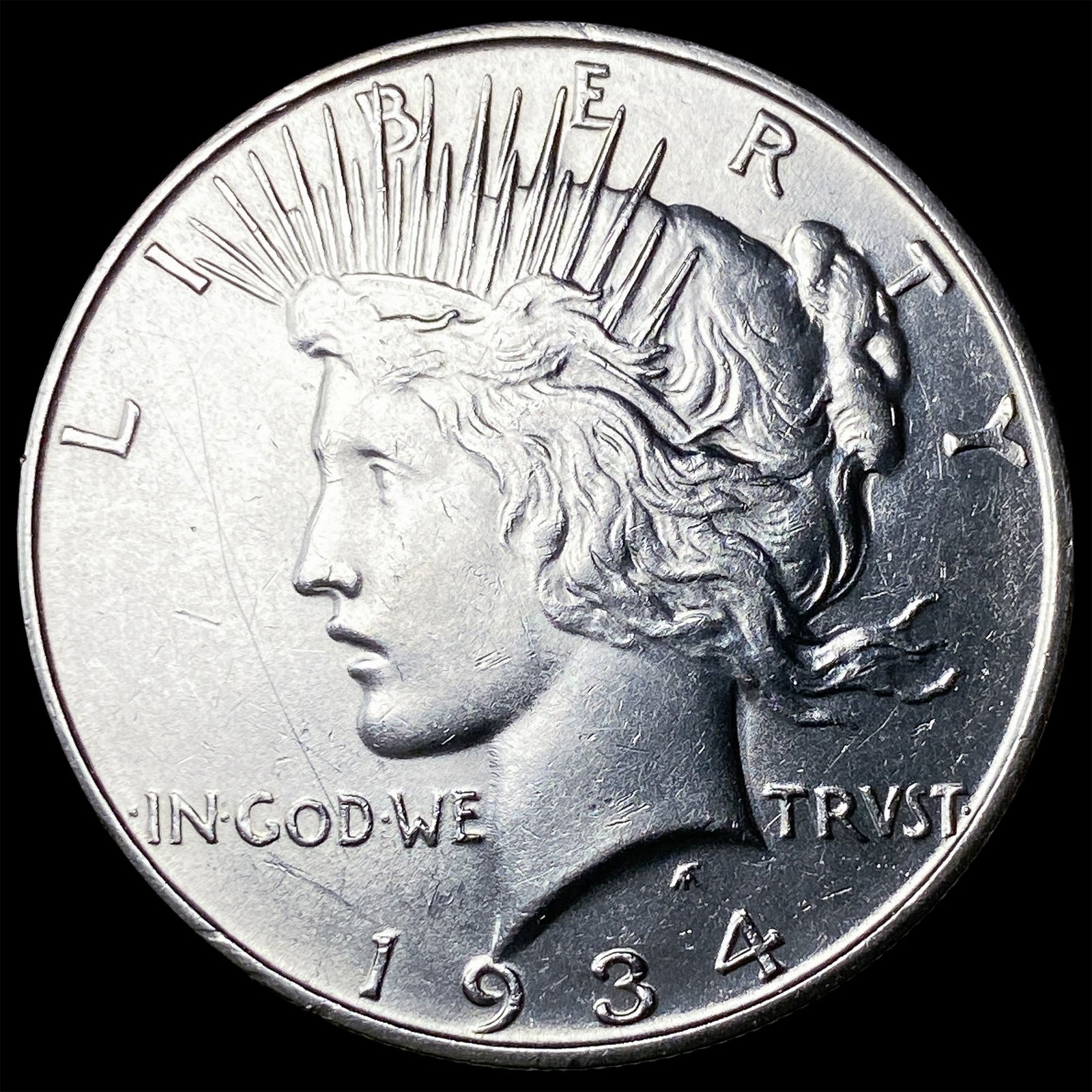 1934-S Silver Peace Dollar CLOSELY UNCIRCULATED (1 of 2)