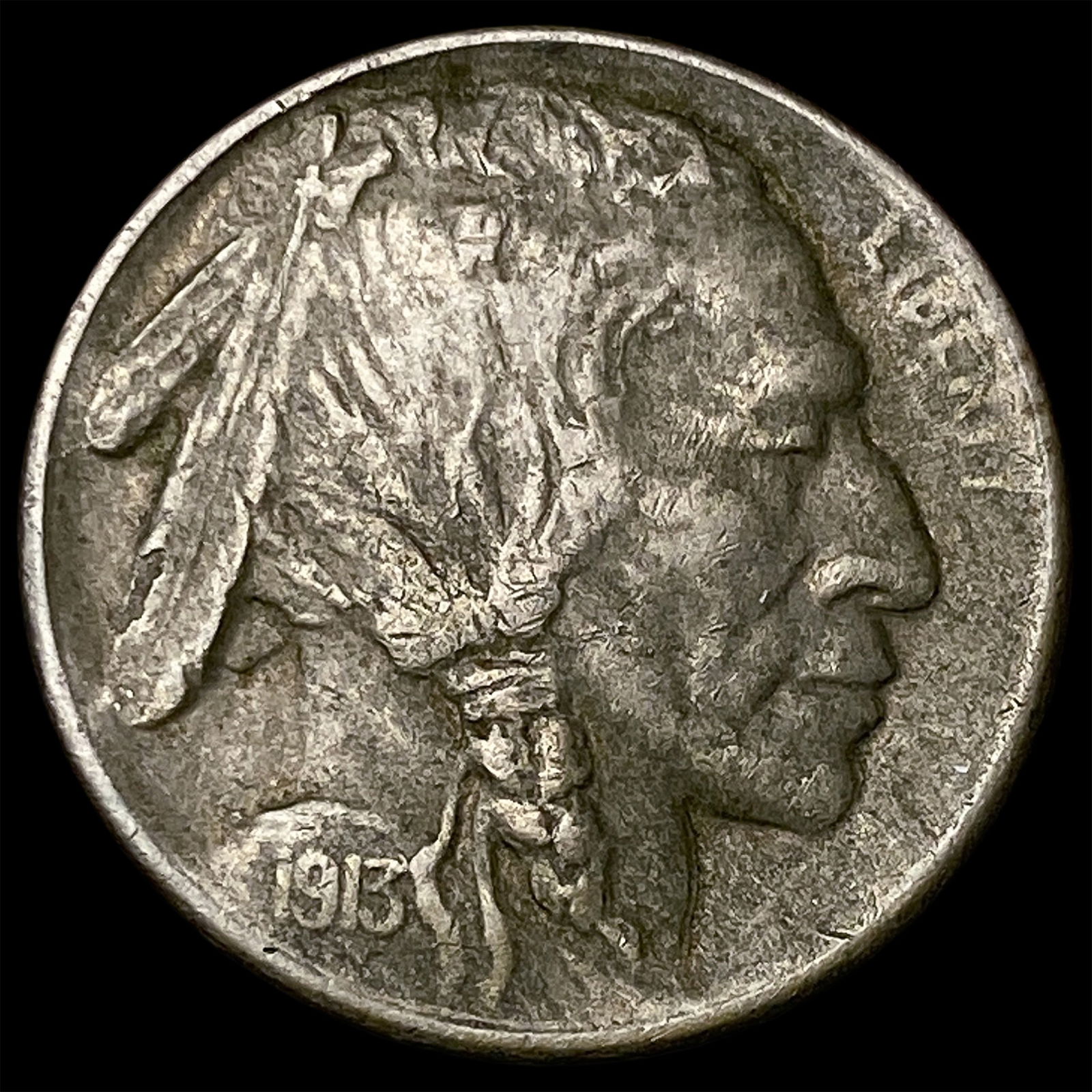 1913-S Buffalo Nickel Type 1 CLOSELY UNCIRCULATED: 1913-S Buffalo Nickel Type 1 CLOSELY UNCIRCULATED