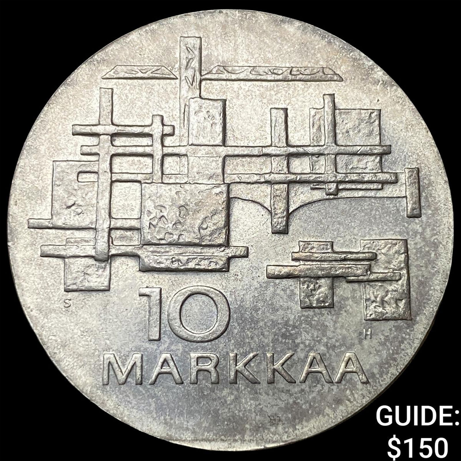1967 Finland Silver 10 Markka GEM BU: 1967 Finland Silver 10 Markka GEM BU