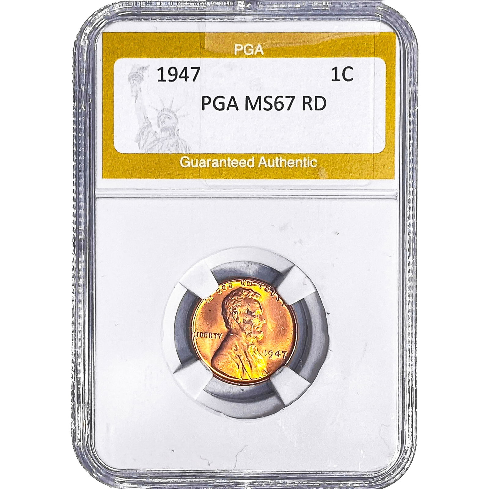 1947 Wheat Cent PGA MS67 RD: 1947 Wheat Cent PGA MS67 RD