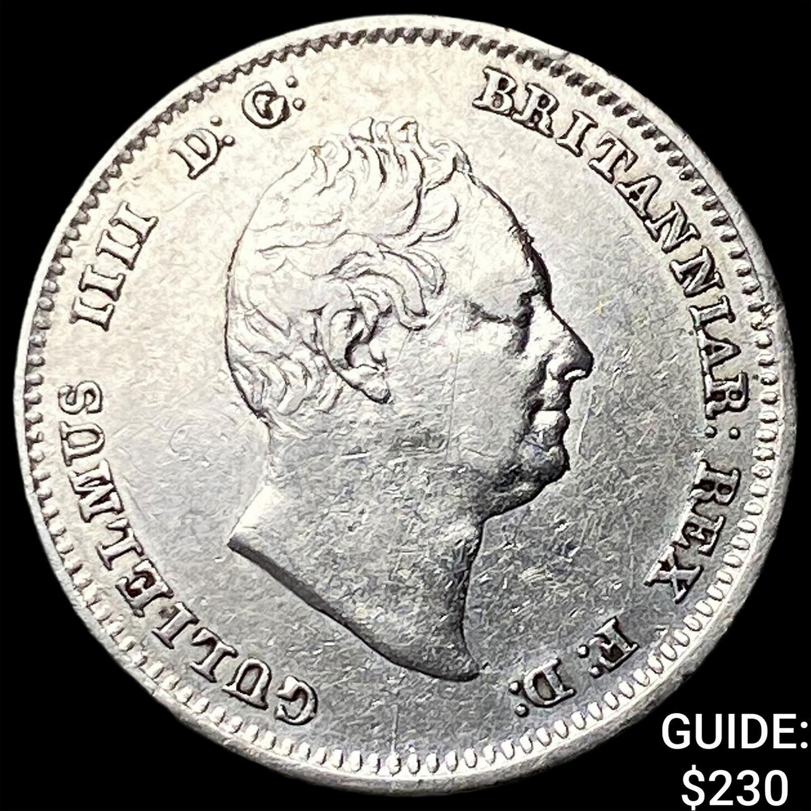 1836 Great Britian Silver 4 Pence HIGH GRADE: 1836 Great Britian Silver 4 Pence HIGH GRADE