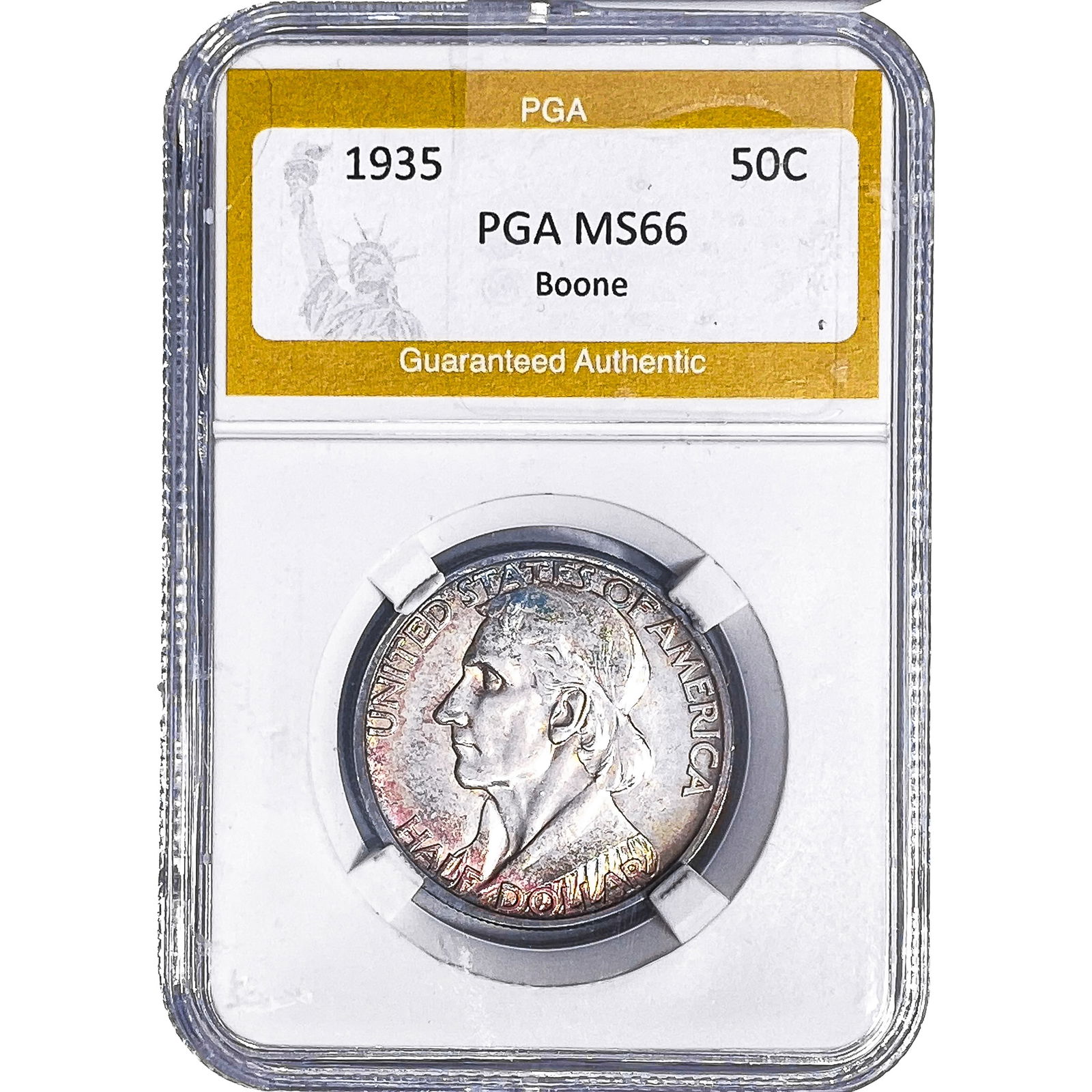 1935 Boone Half Dollar PGA MS66: 1935 Boone Half Dollar PGA MS66