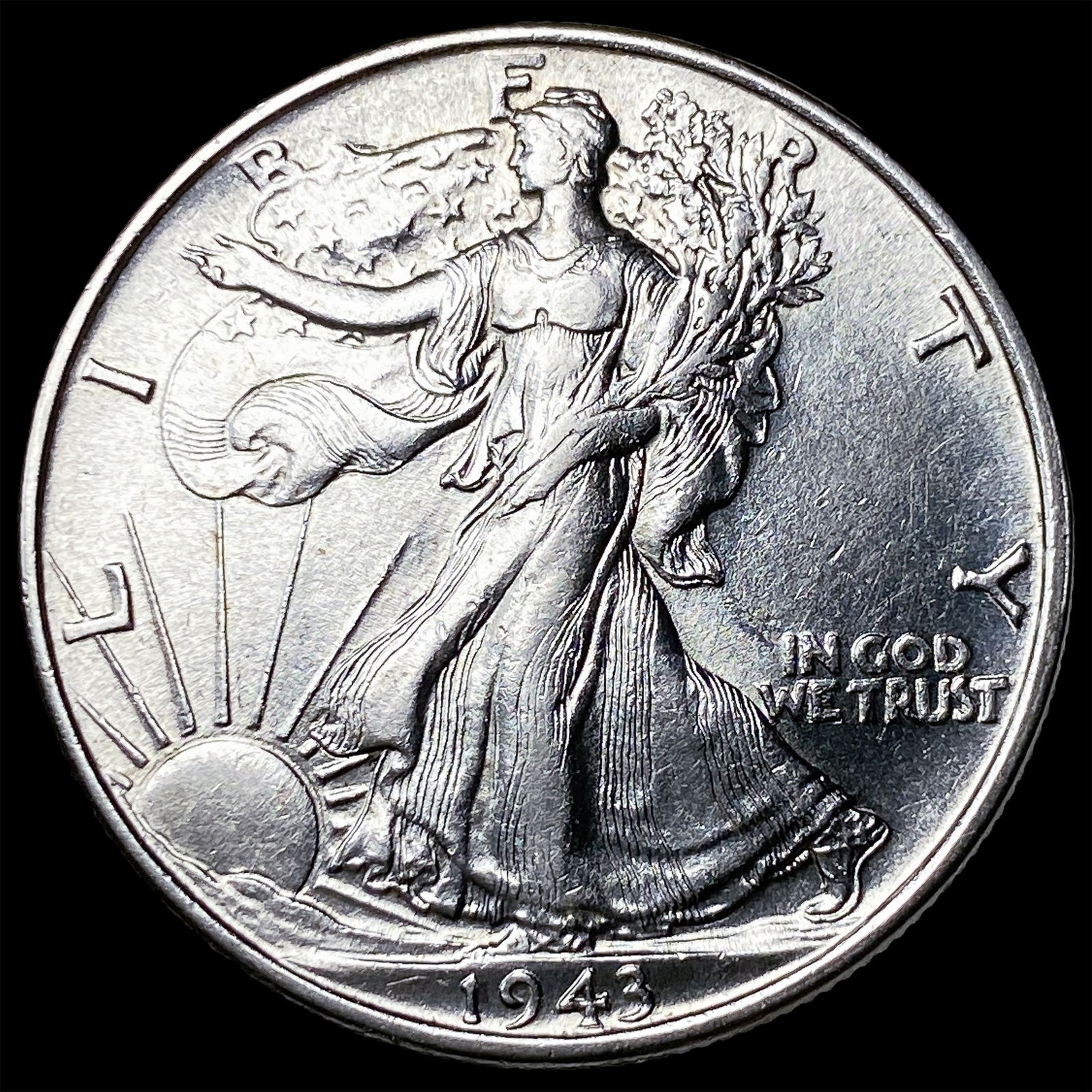 1943-S Silver Walking Liberty Half Dollar UNCIRCULATED: 1943-S Silver Walking Liberty Half Dollar UNCIRCULATED