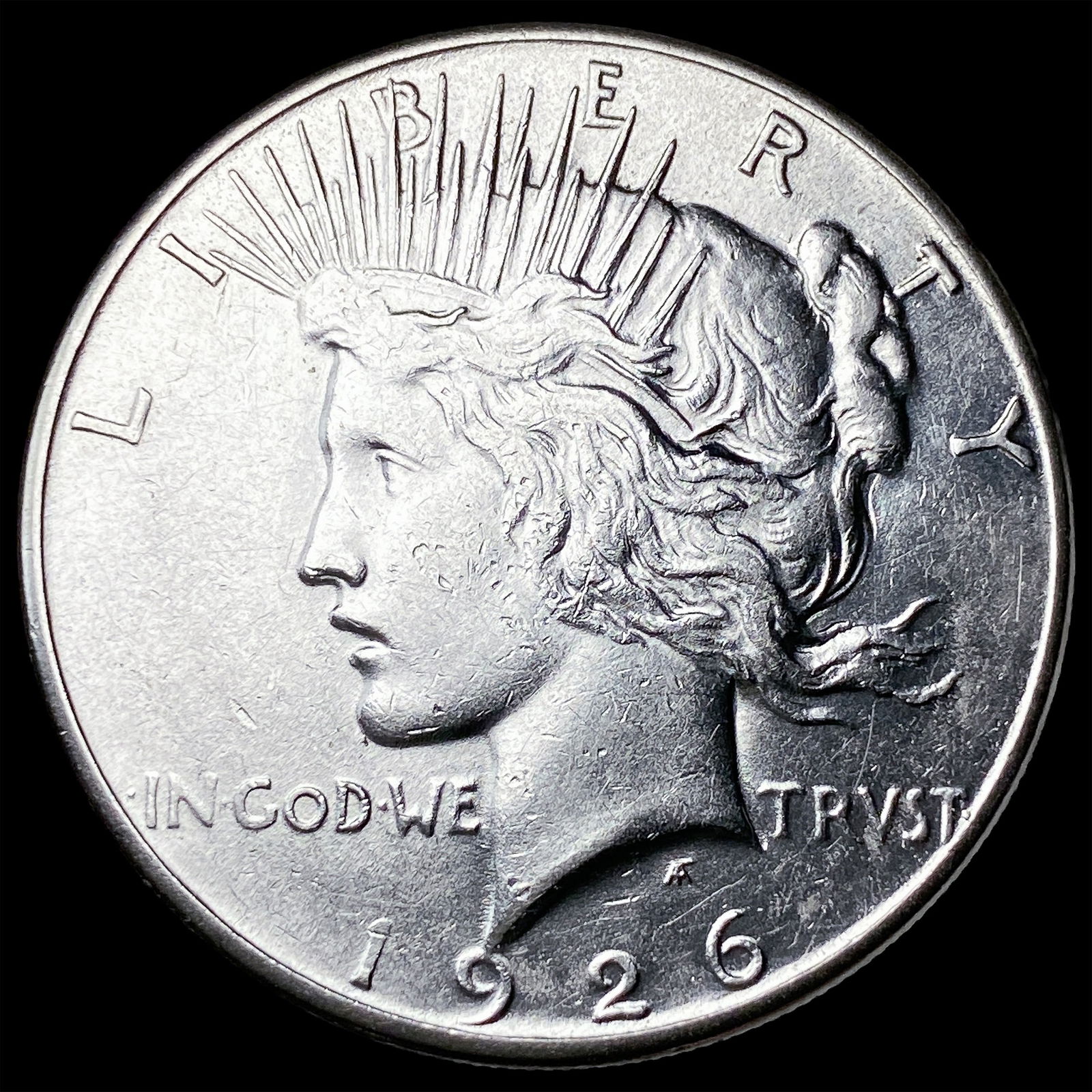 1926-S Silver Peace Dollar CHOICE AU: 1926-S Silver Peace Dollar CHOICE AU