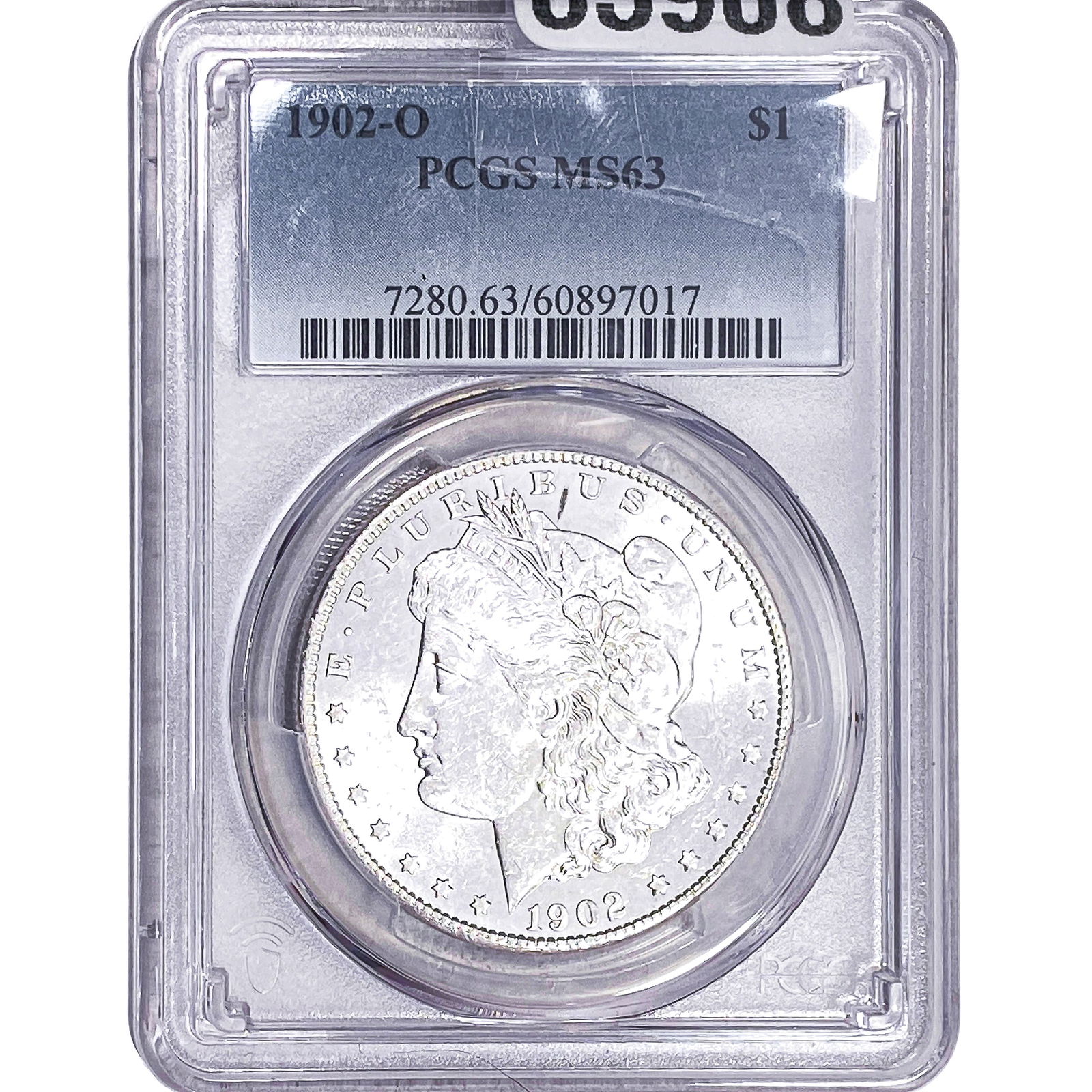 1902-O Morgan Silver Dollar PCGS MS63: 1902-O Morgan Silver Dollar PCGS MS63