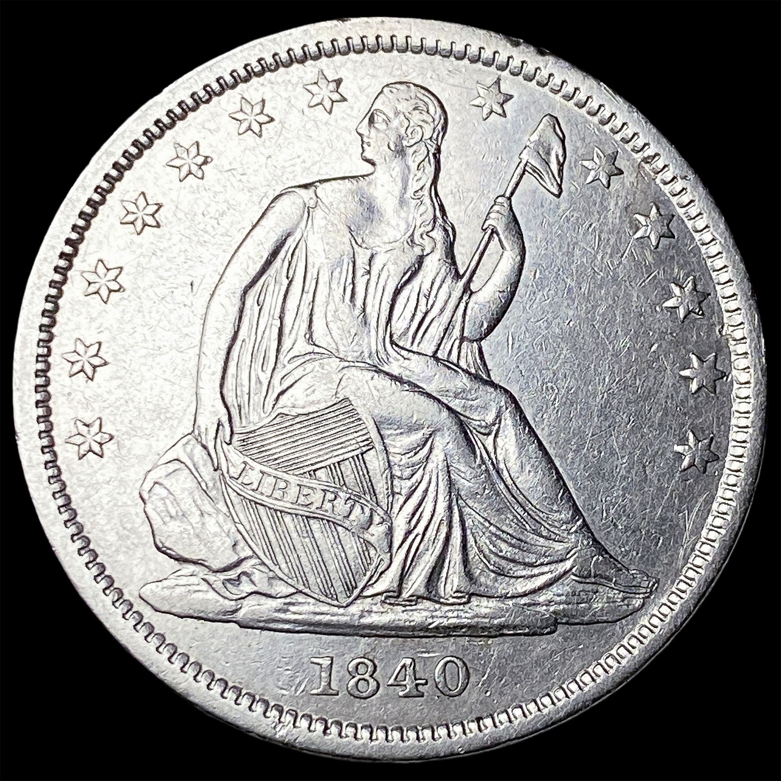 1840 Seated Liberty Half Dollar UNCIRCULATED: 1840 Seated Liberty Half Dollar UNCIRCULATED