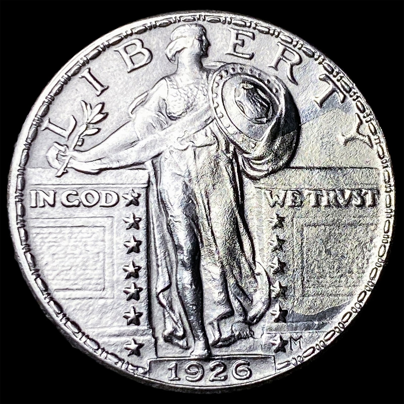 1926 Standing Liberty Silver Quarter GEM BU: 1926 Standing Liberty Silver Quarter GEM BU