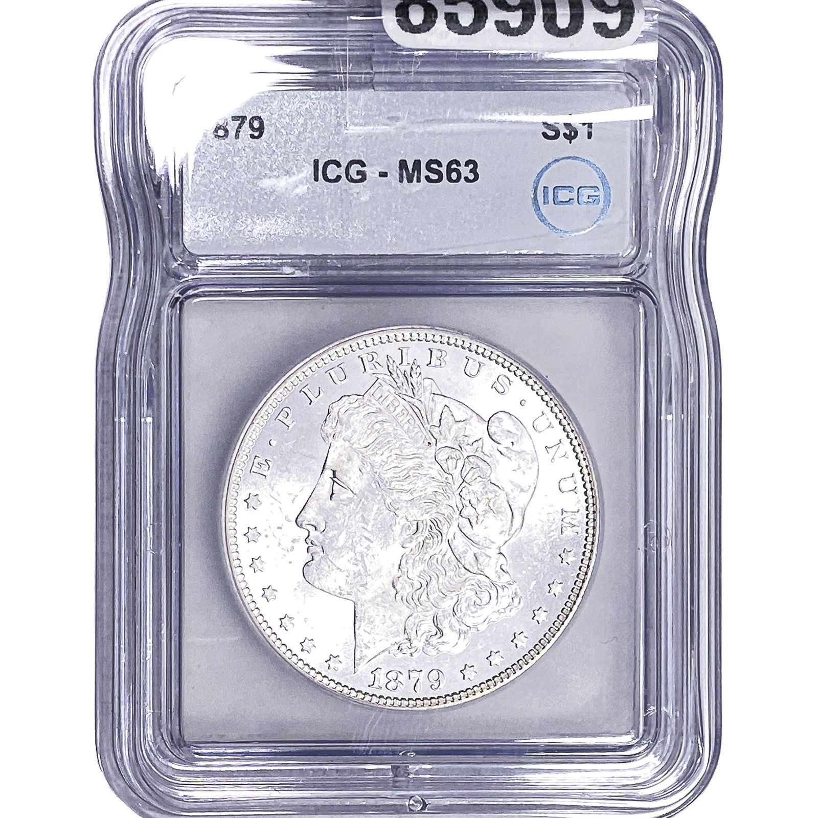 1879 Morgan Silver Dollar ICG MS63: 1879 Morgan Silver Dollar ICG MS63