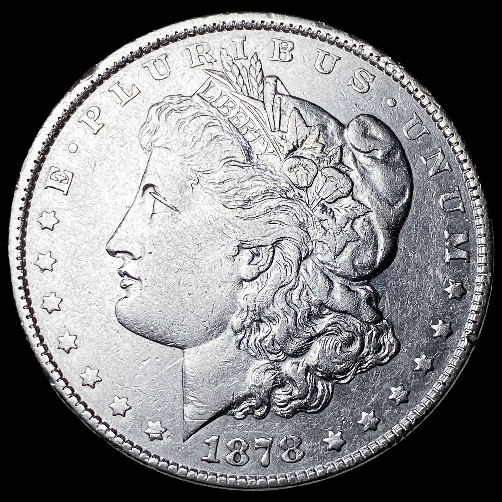 1878 Silver Morgan Dollar CLOSELY UNCIRCULATED: 1878 Silver Morgan Dollar CLOSELY UNCIRCULATED