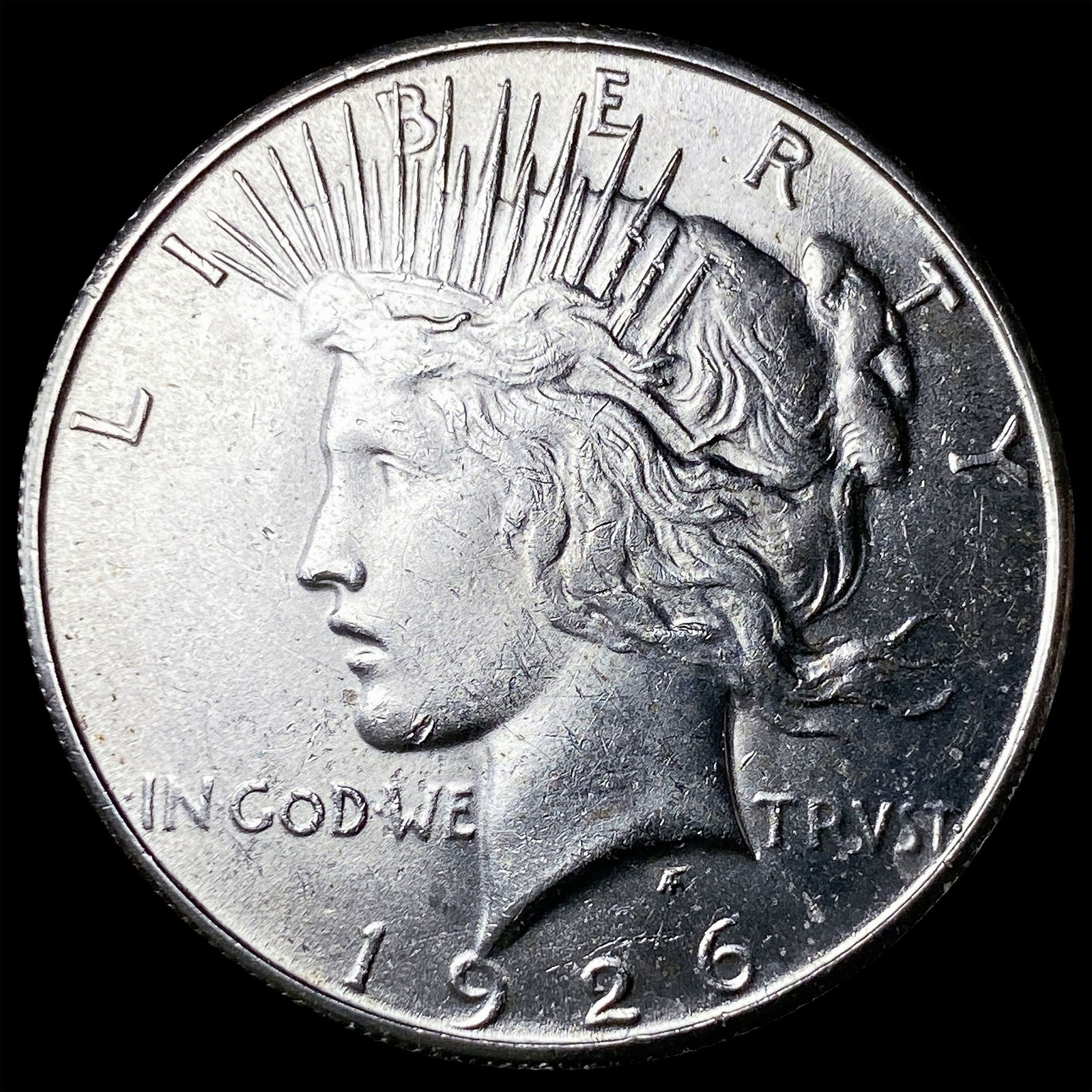 1926-S Silver Peace Dollar CHOICE BU (1 of 2)