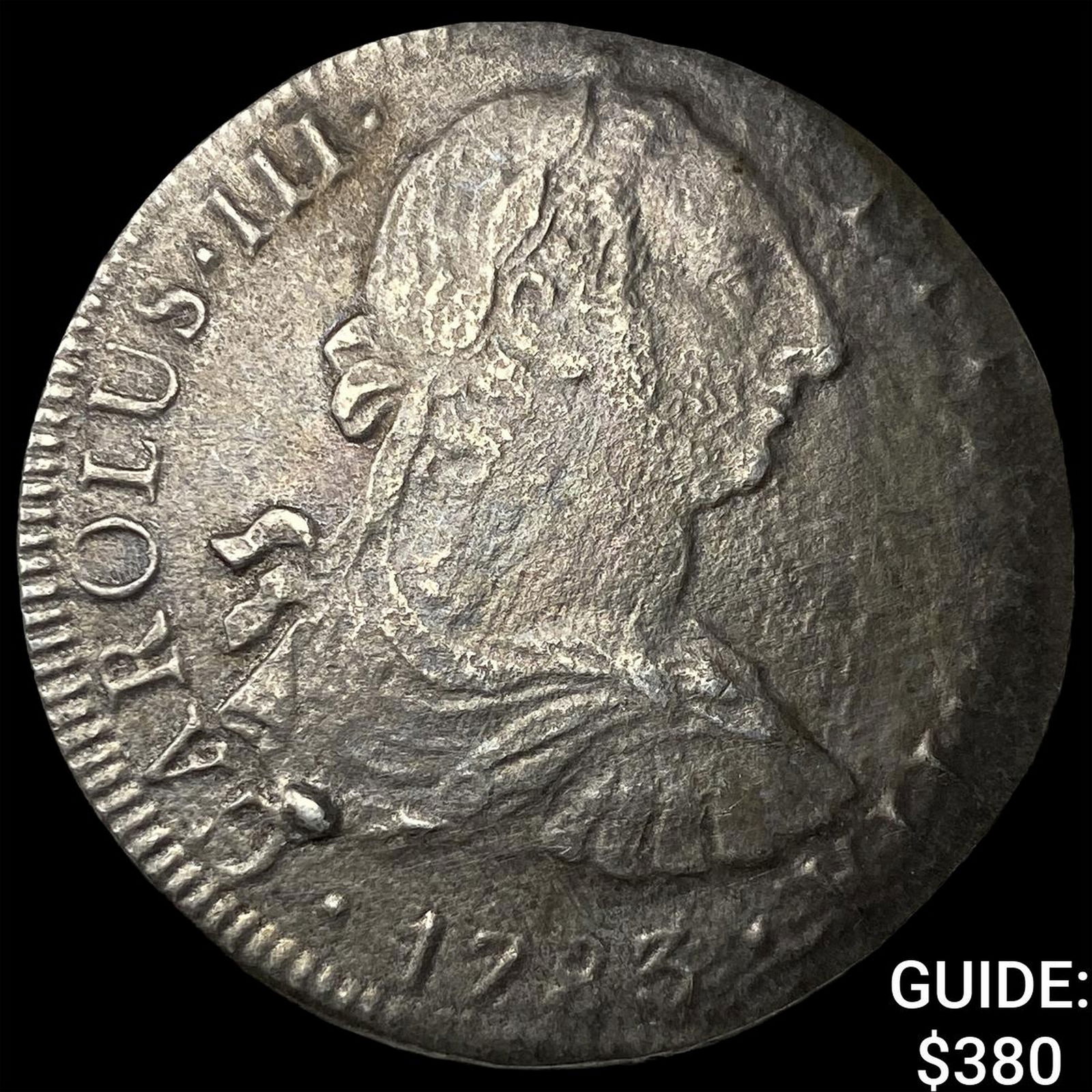 1783 Colonial Spain Silver "El Cazador" Shipwreck 8 Reale NEARLY UNCIRCULATED: 1783 Colonial Spain Silver "El Cazador" Shipwreck 8 Reale NEARLY UNCIRCULATED