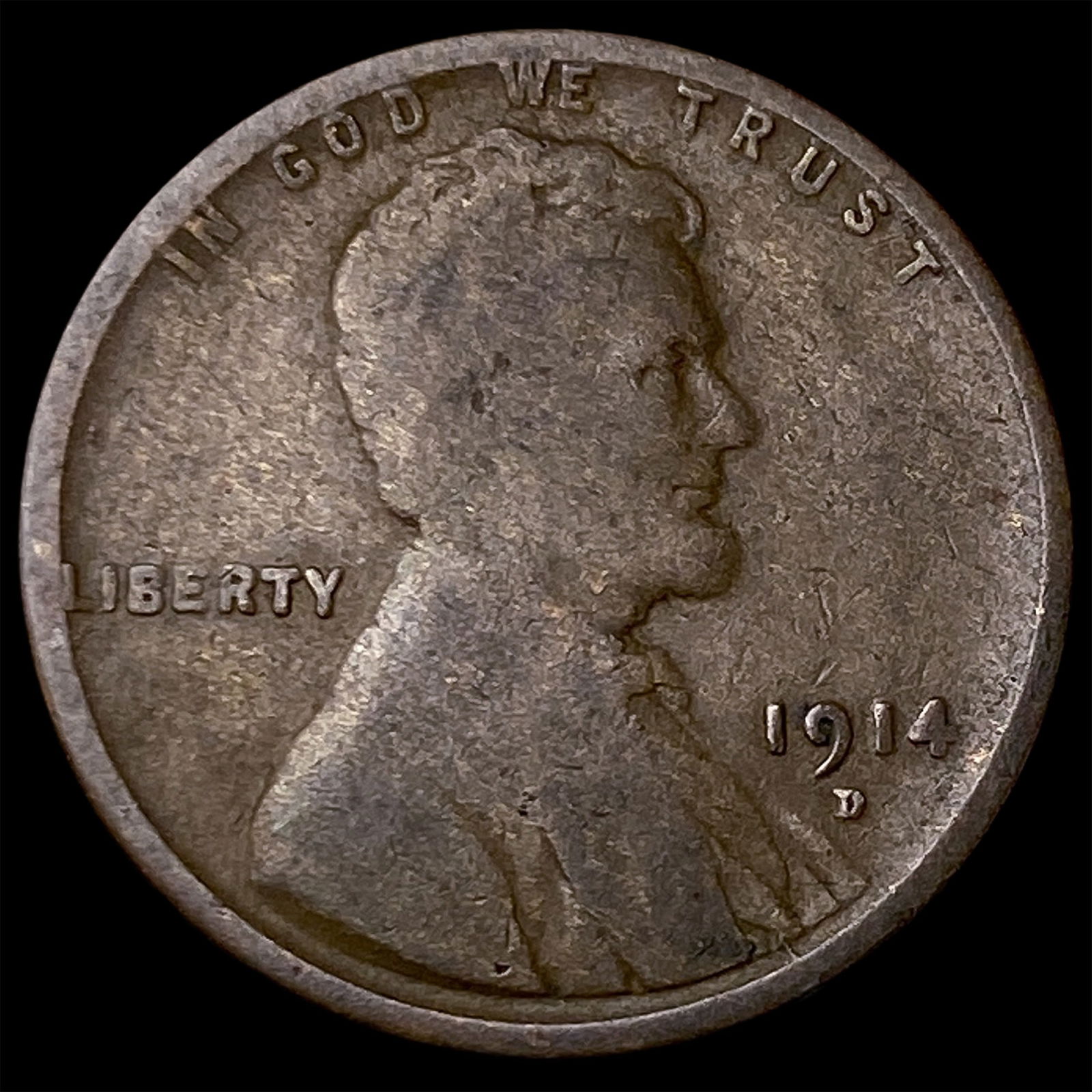 1914-D Lincoln Wheat Cent NEARLY UNCIRCULATED (1 of 2)