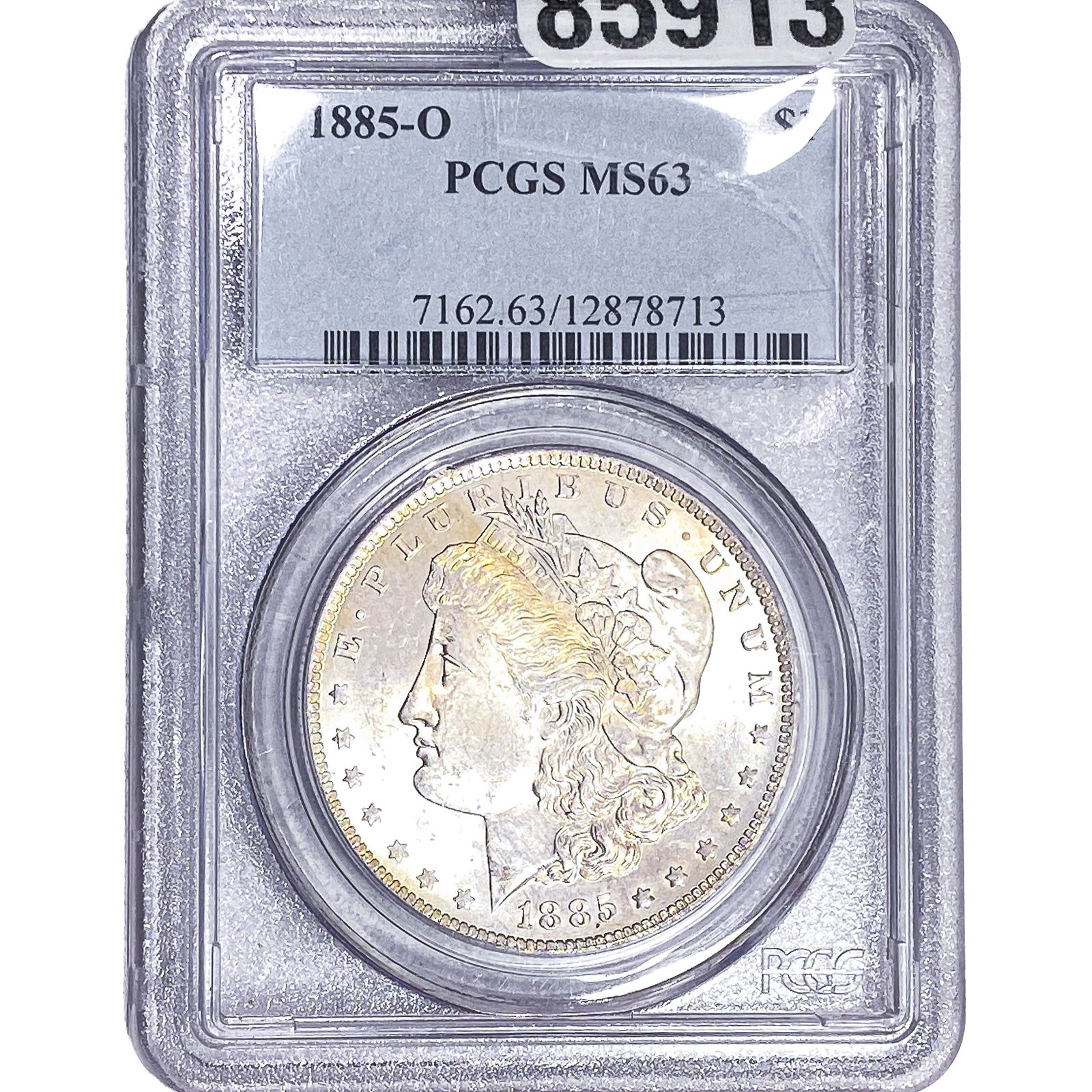 1885-O Morgan Silver Dollar PCGS MS63: 1885-O Morgan Silver Dollar PCGS MS63