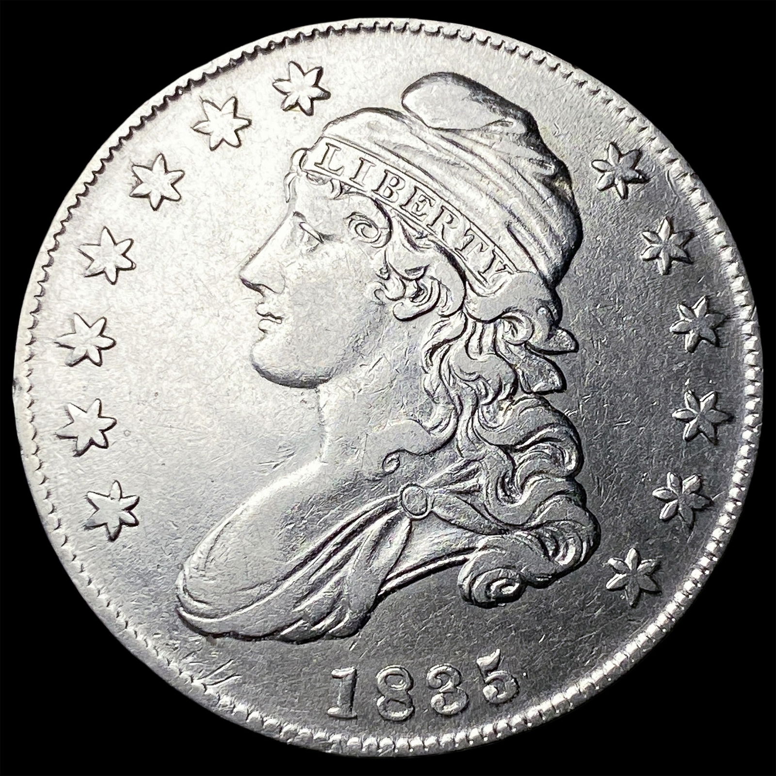 1835 Capped Bust Half Dollar CHOICE AU: 1835 Capped Bust Half Dollar CHOICE AU
