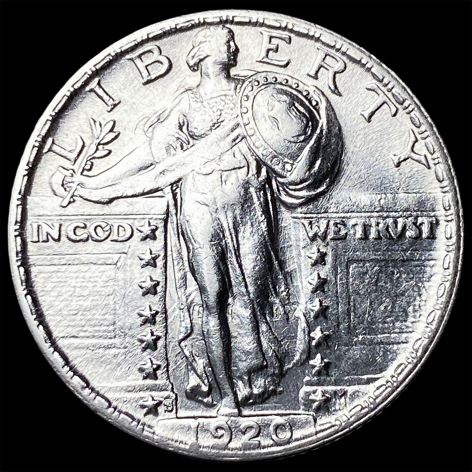 1920 Standing Liberty Silver Quarter CHOICE BU: 1920 Standing Liberty Silver Quarter CHOICE BU