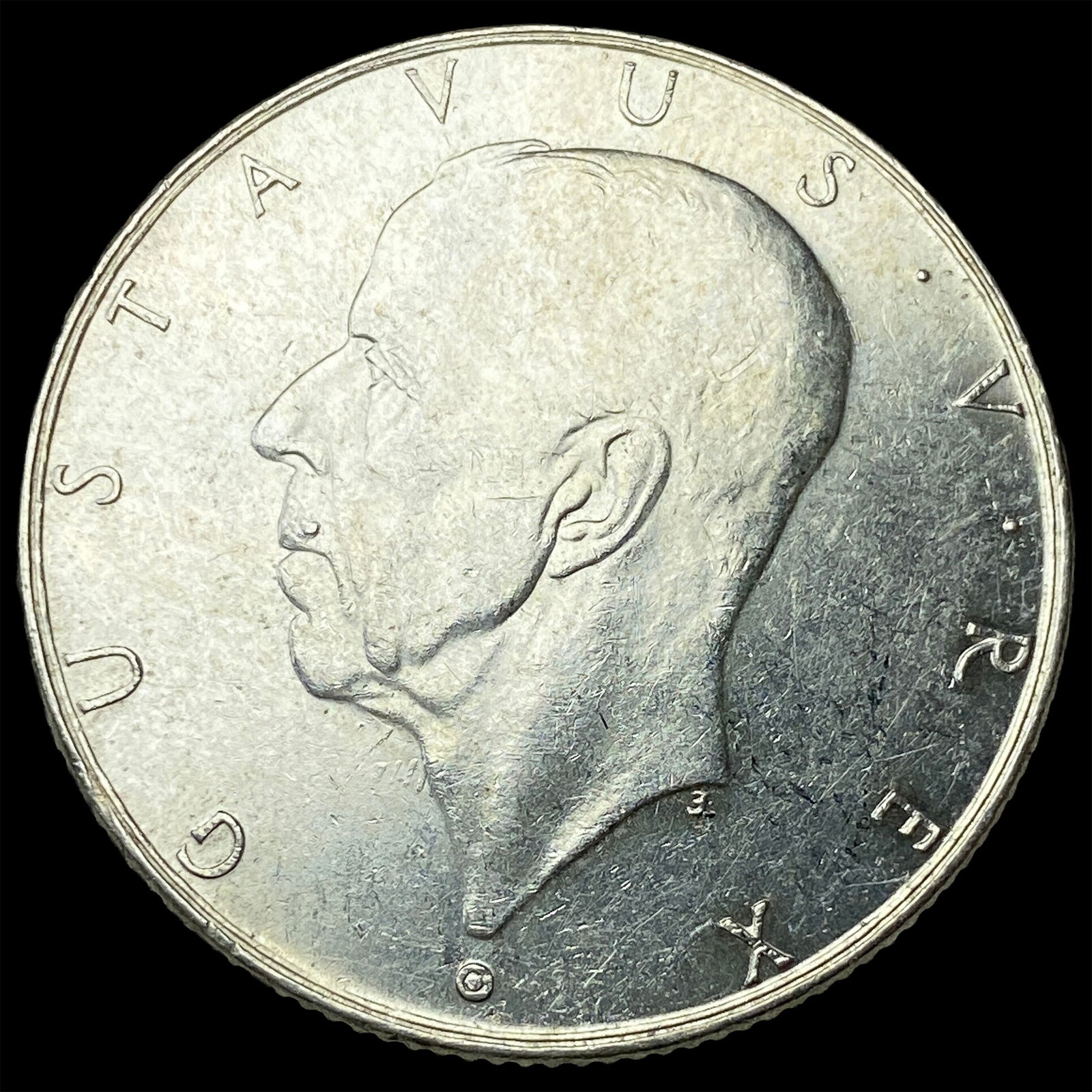1938 Sweden Silver 2 Kroner UNCIRCULATED: 1938 Sweden Silver 2 Kroner UNCIRCULATED
