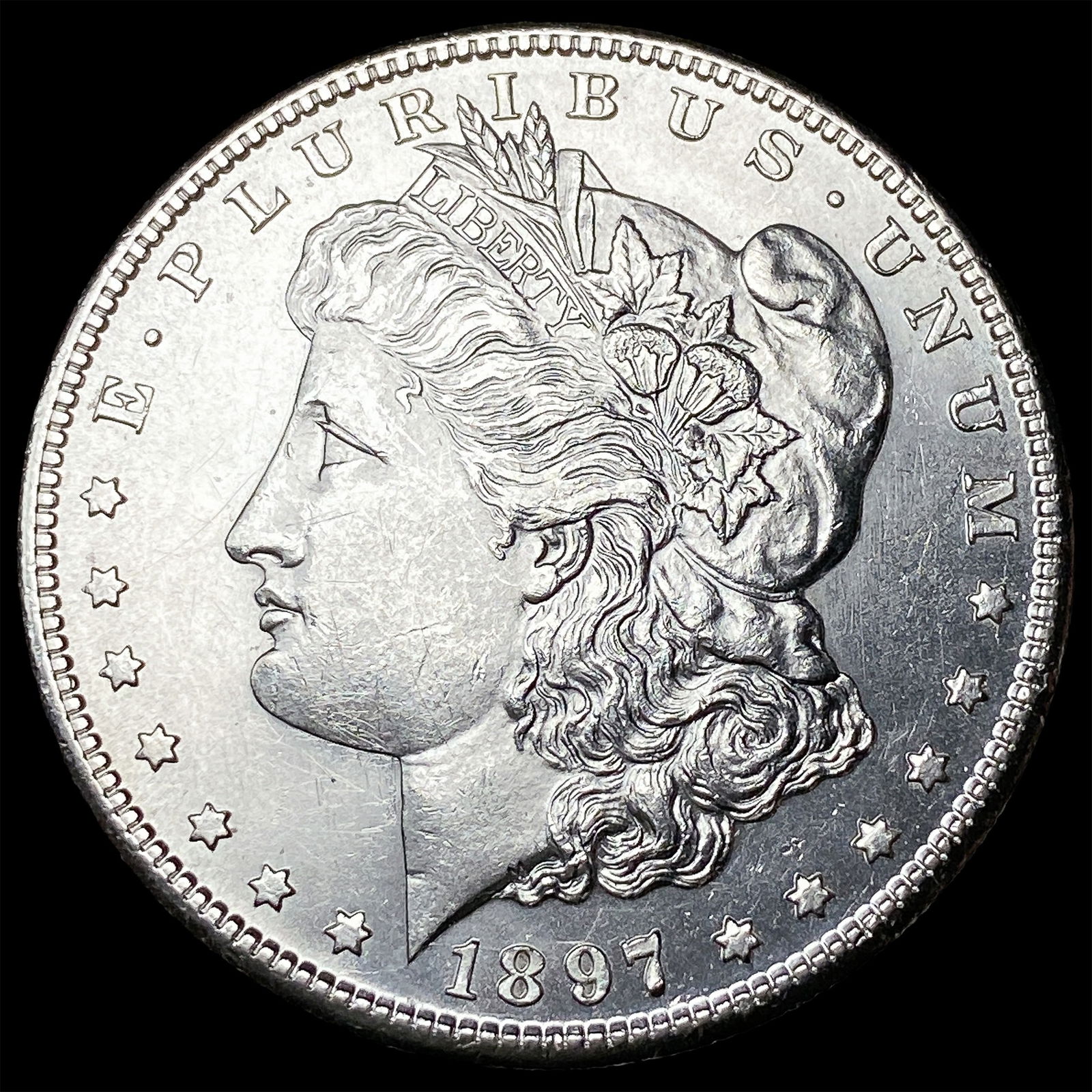 1897-S Silver Morgan Dollar CHOICE BU: 1897-S Silver Morgan Dollar CHOICE BU