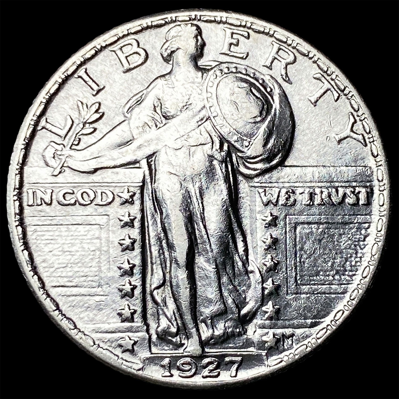 1927 Standing Liberty Silver Quarter CHOICE BU (1 of 2)