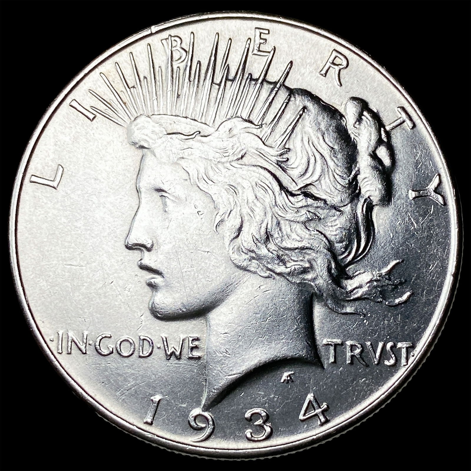 1934 Peace Silver Dollar GEM BU: 1934 Peace Silver Dollar GEM BU