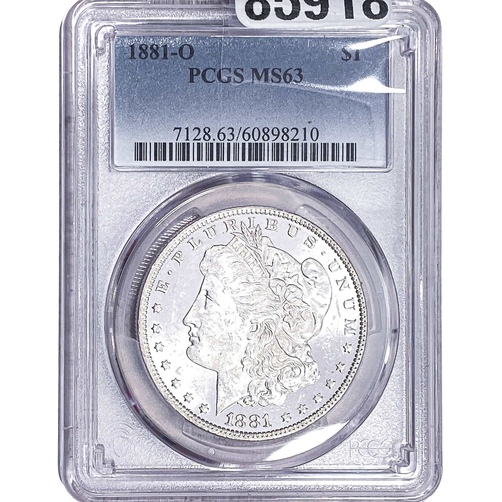 1881-O Morgan Silver Dollar PCGS MS63: 1881-O Morgan Silver Dollar PCGS MS63