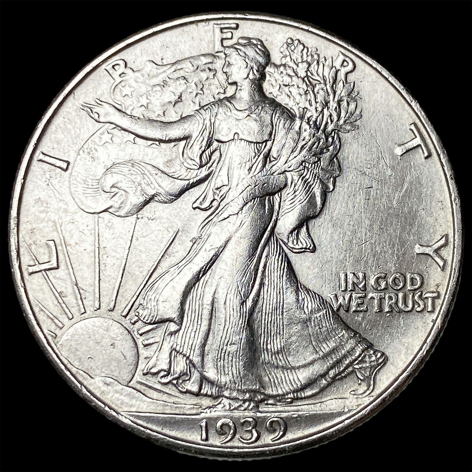 1939-D Silver Walking Liberty Half Dollar UNCIRCULATED: 1939-D Silver Walking Liberty Half Dollar UNCIRCULATED