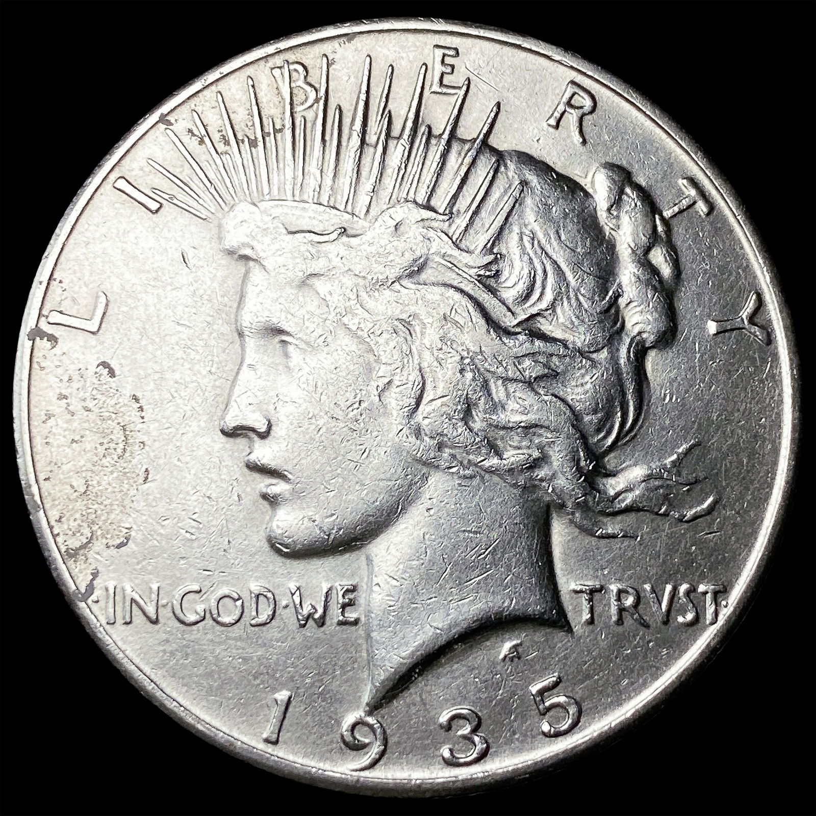 1935-S Silver Peace Dollar CHOICE AU (1 of 2)