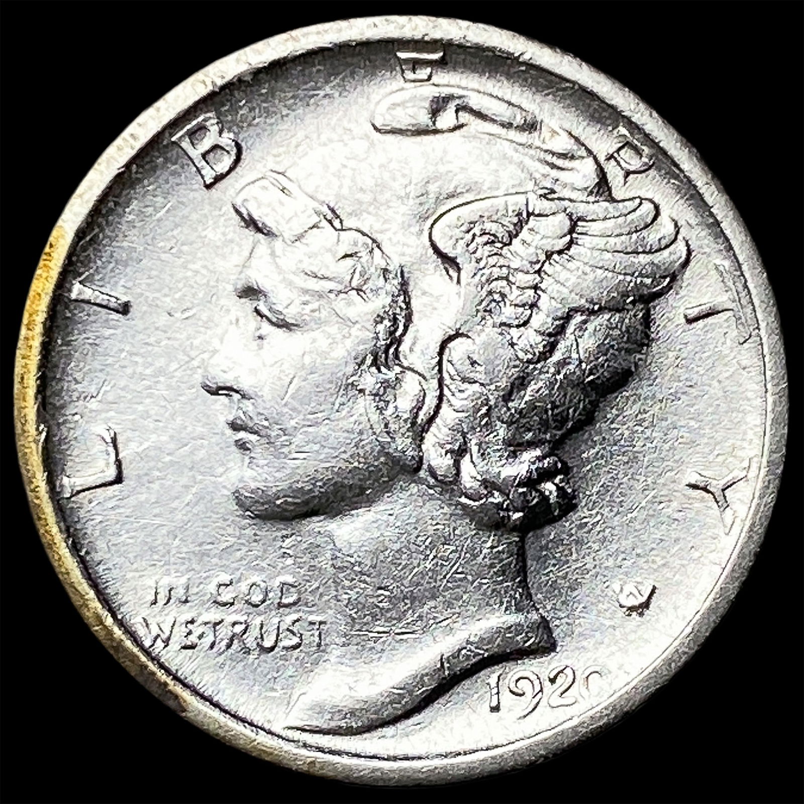 1920-D Silver Mercury Dime UNCIRCULATED (1 of 2)