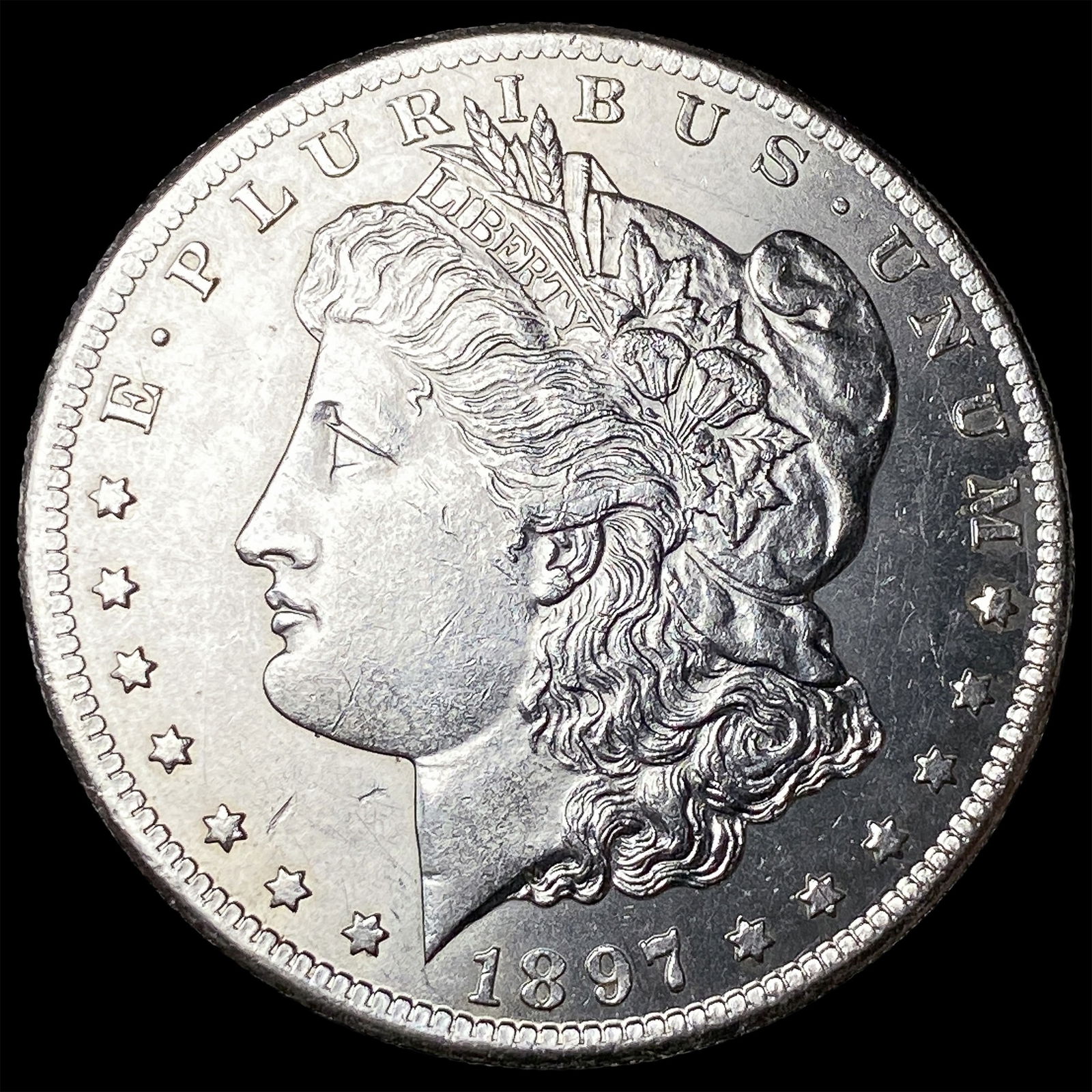 1897-S Silver Morgan Dollar CHOICE BU: 1897-S Silver Morgan Dollar CHOICE BU