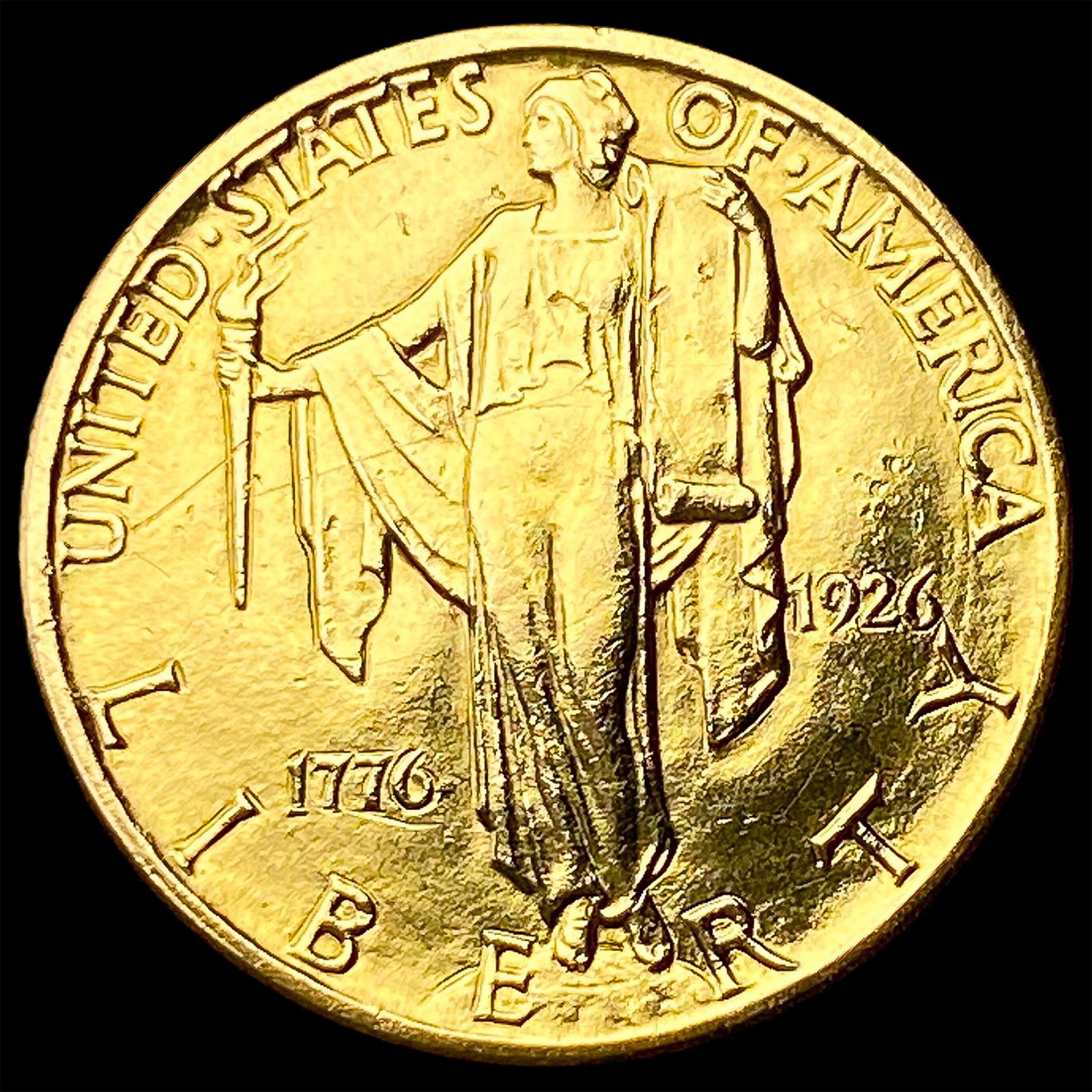 1926 Gold $2.50 Sesquicentennial Quarter Eagle UNCIRCULATED: 1926 Gold $2.50 Sesquicentennial Quarter Eagle UNCIRCULATED