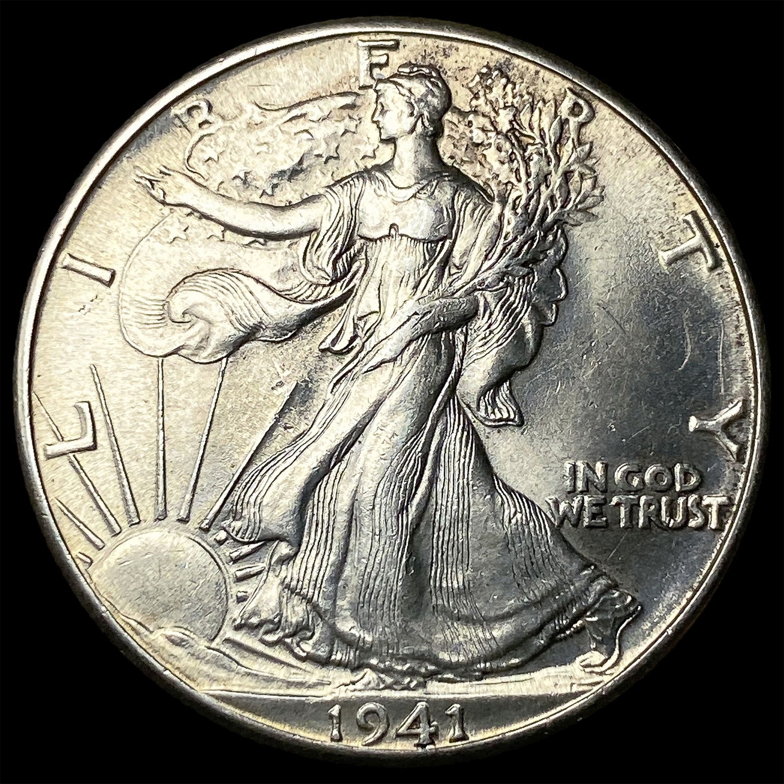 1941 Silver Half Dollar Walking Liberty CHOICE BU: 1941 Silver Half Dollar Walking Liberty CHOICE BU