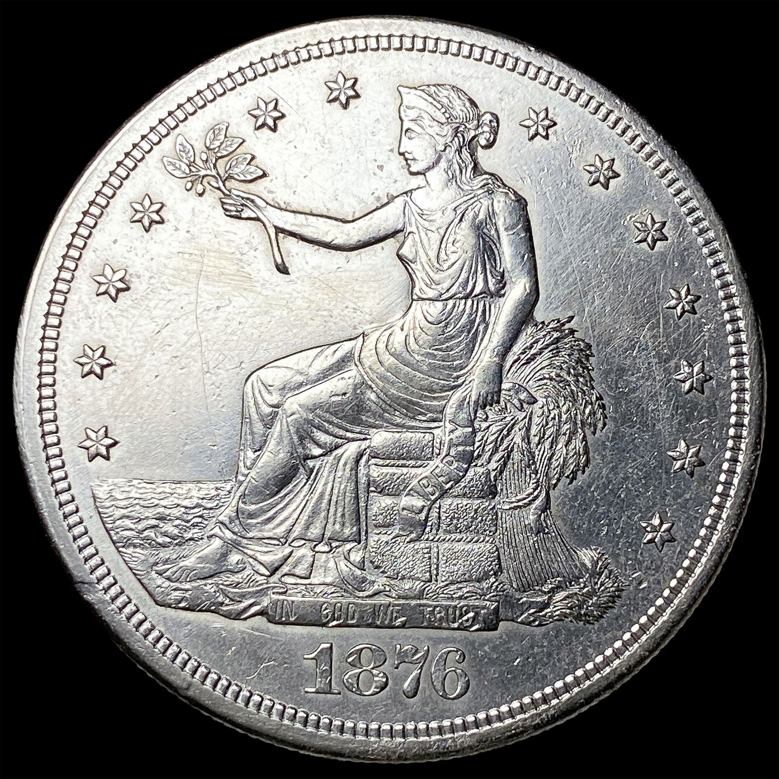 1876-S Silver Trade Dollar UNCIRCULATED: 1876-S Silver Trade Dollar UNCIRCULATED