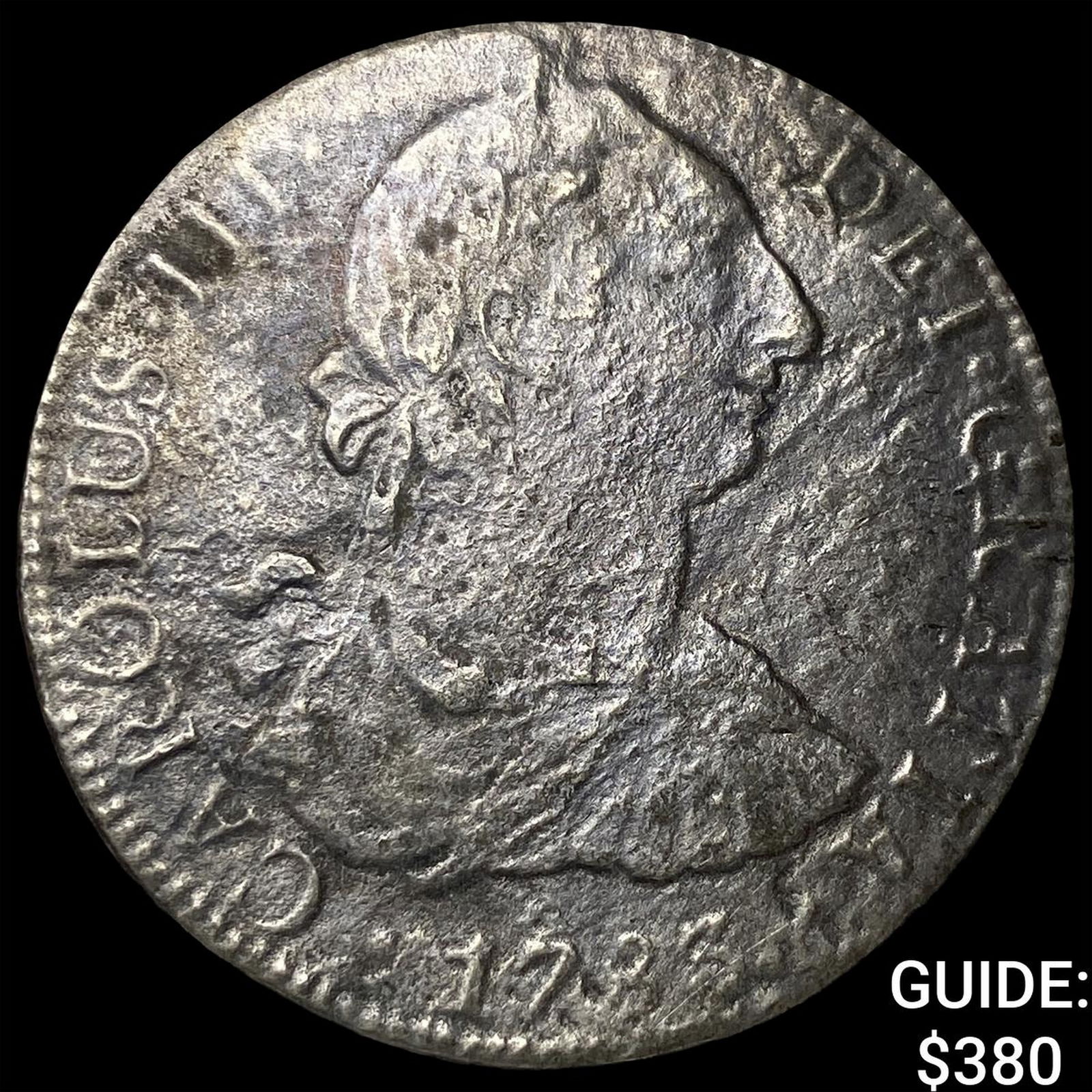 1783 Colonial Spain Silver "El Cazador" Shipwreck 8 Reale NEARLY UNCIRCULATED: 1783 Colonial Spain Silver "El Cazador" Shipwreck 8 Reale NEARLY UNCIRCULATED