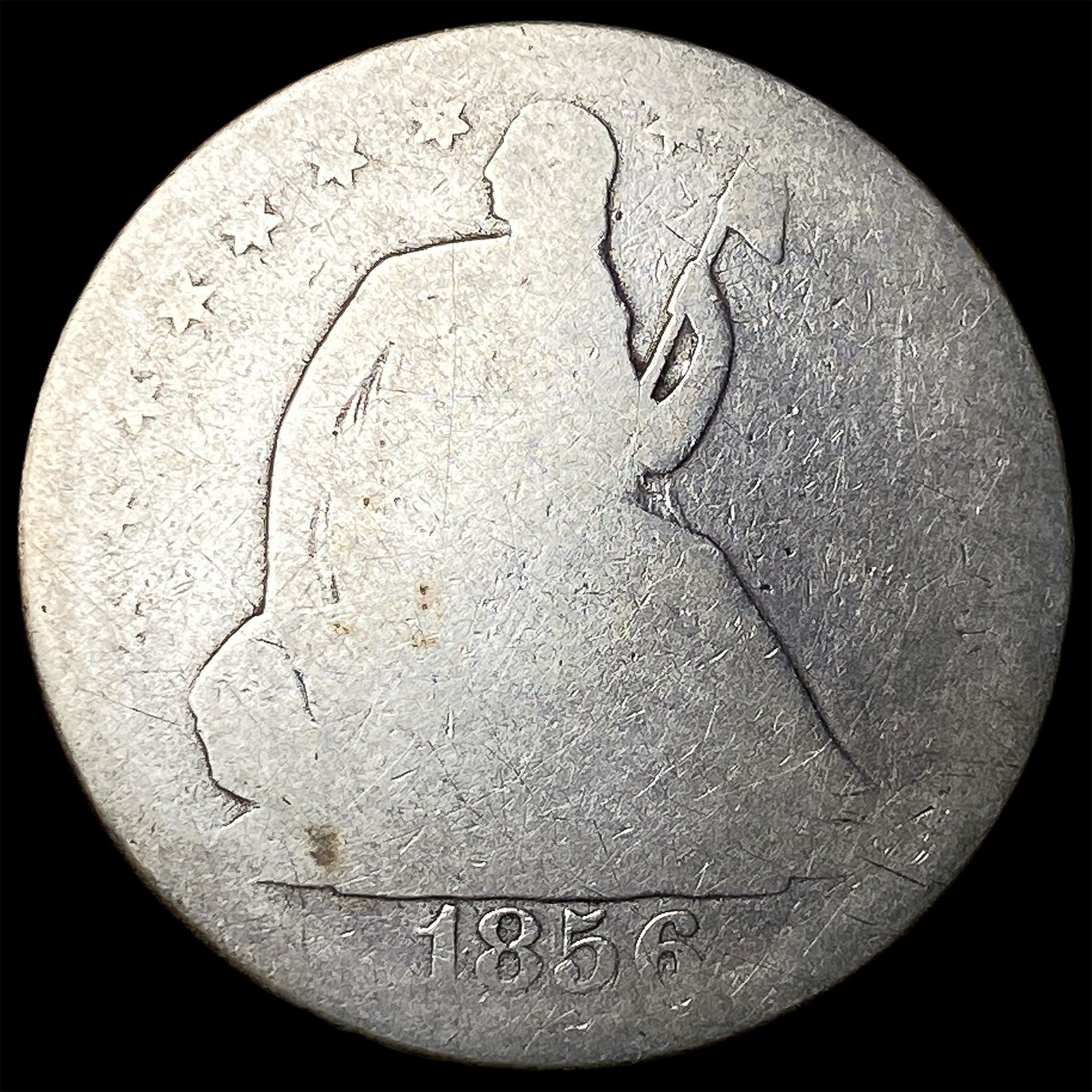 1856-O Silver Half Dollar NICELY CIRCULATED: 1856-O Silver Half Dollar NICELY CIRCULATED