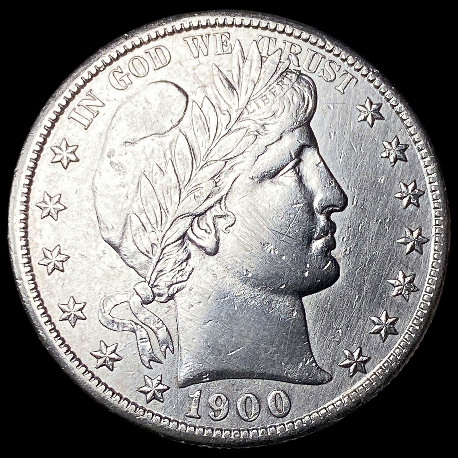 1900-S Silver Barber Half Dollar HIGH GRADE: 1900-S Silver Barber Half Dollar HIGH GRADE
