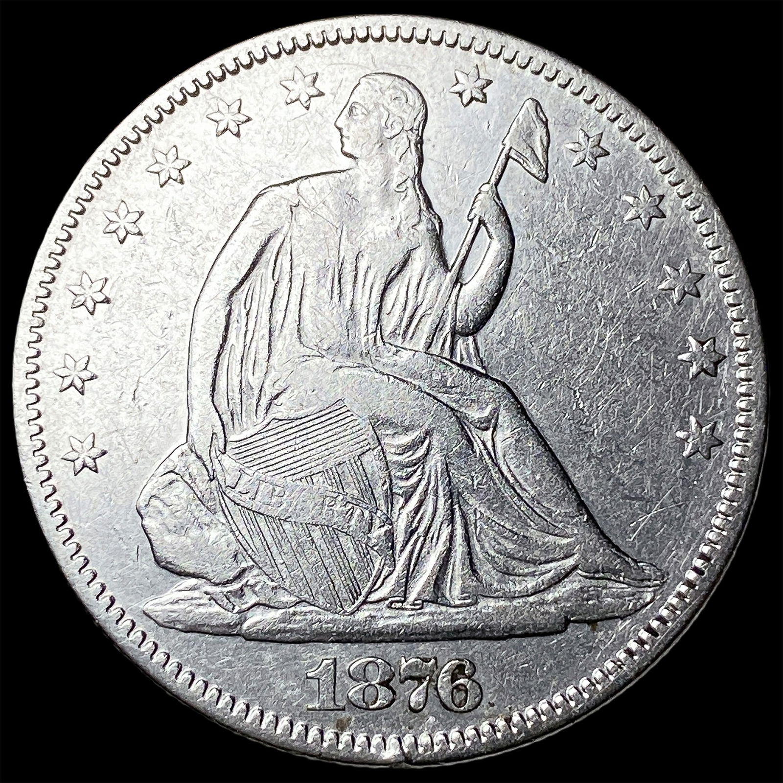 1876 Seated Liberty Half Dollar UNCIRCULATED (1 of 2)